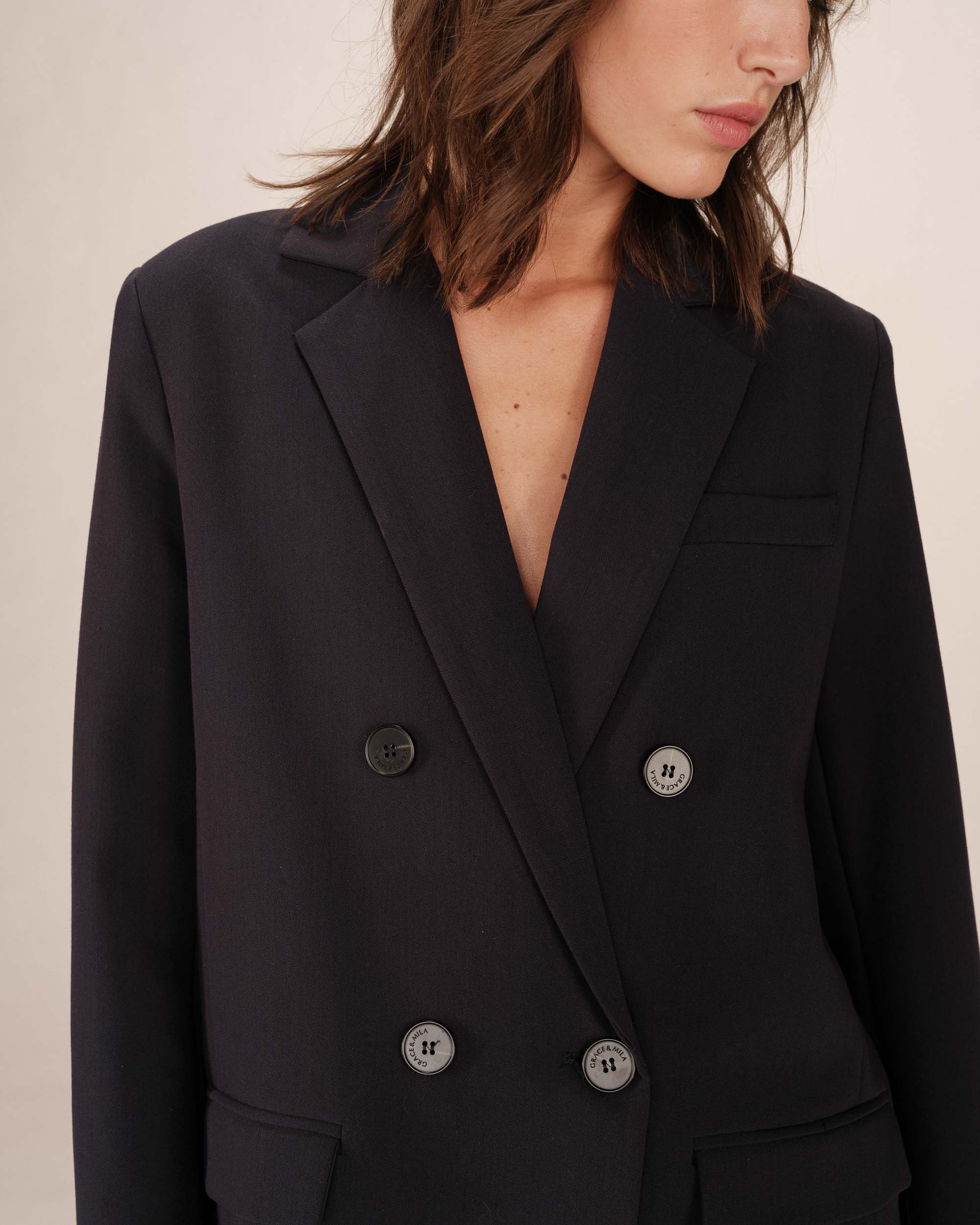Blazer Croise Droit Marine Sureau - Image 2