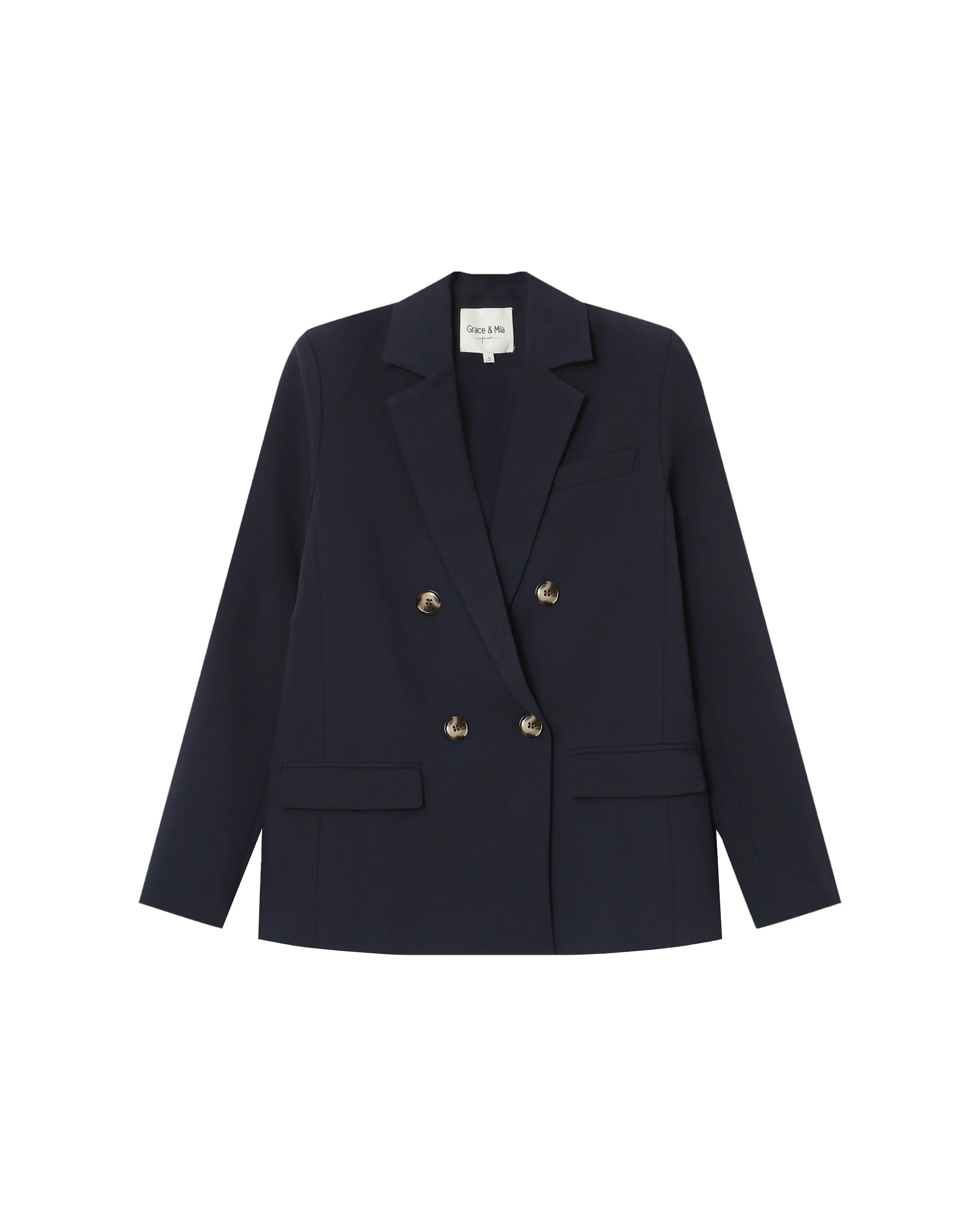 Blazer Croise Droit Marine Sureau - Image 6