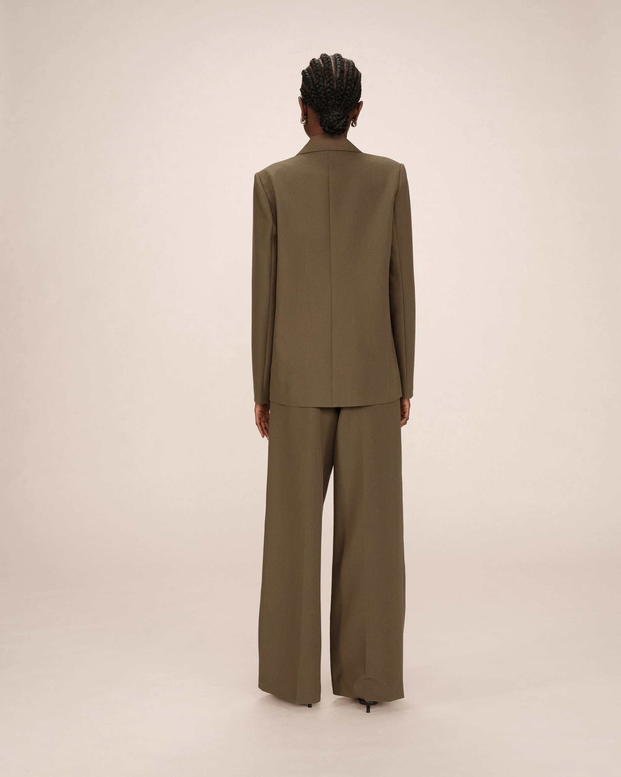Blazer Croise Droit Vert Foret Sureau - Image 5