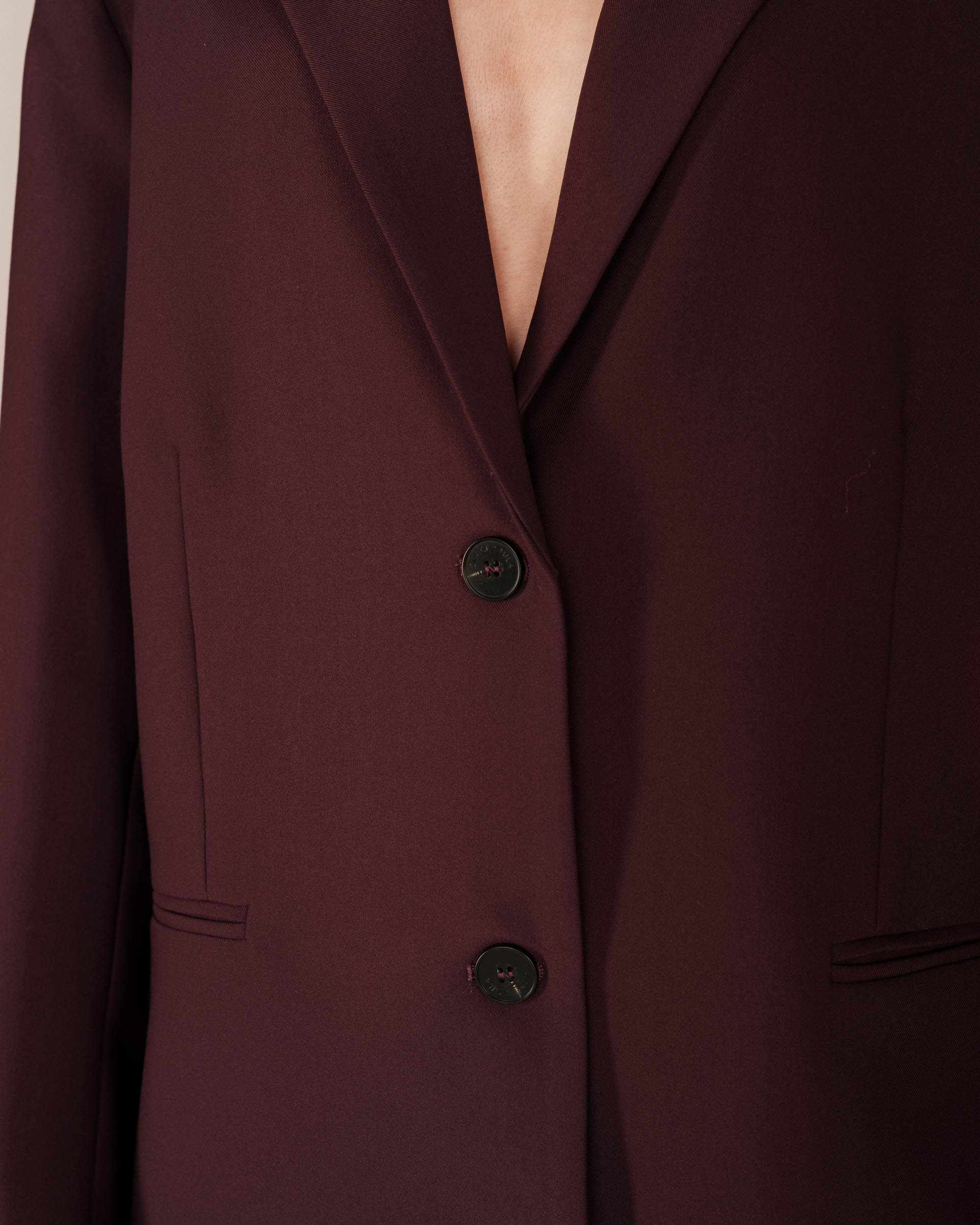 Blazer Large Droit Bordeaux Strong - Image 3