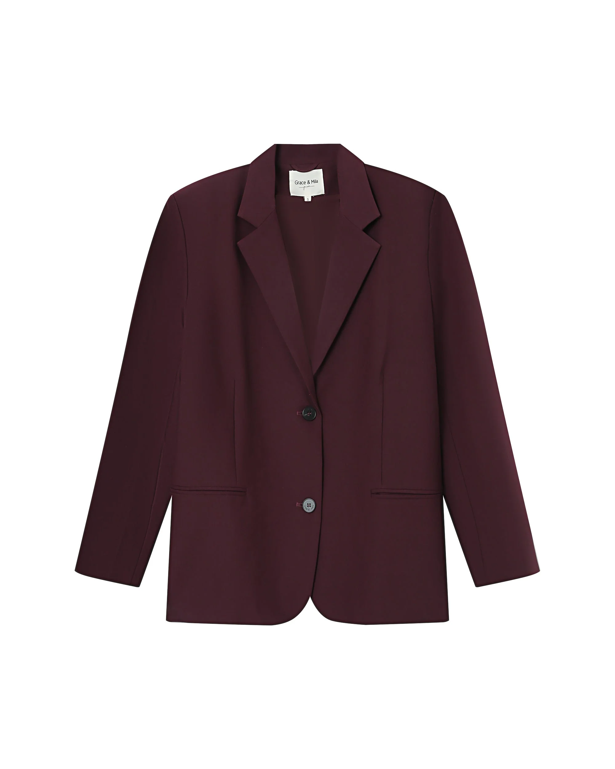 Blazer Large Droit Bordeaux Strong - Image 7