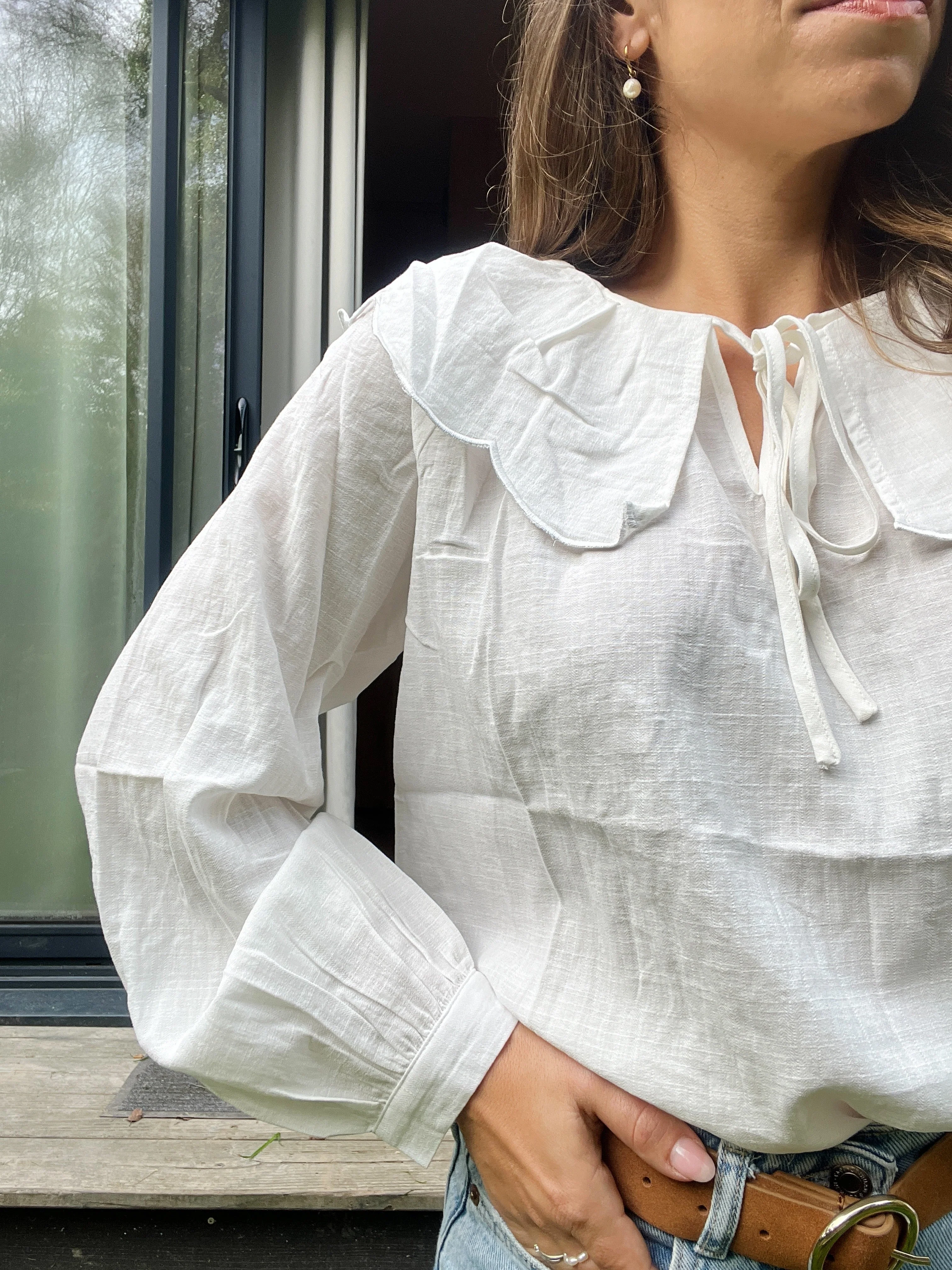 Blouse À Col Large Solveig - Image 2