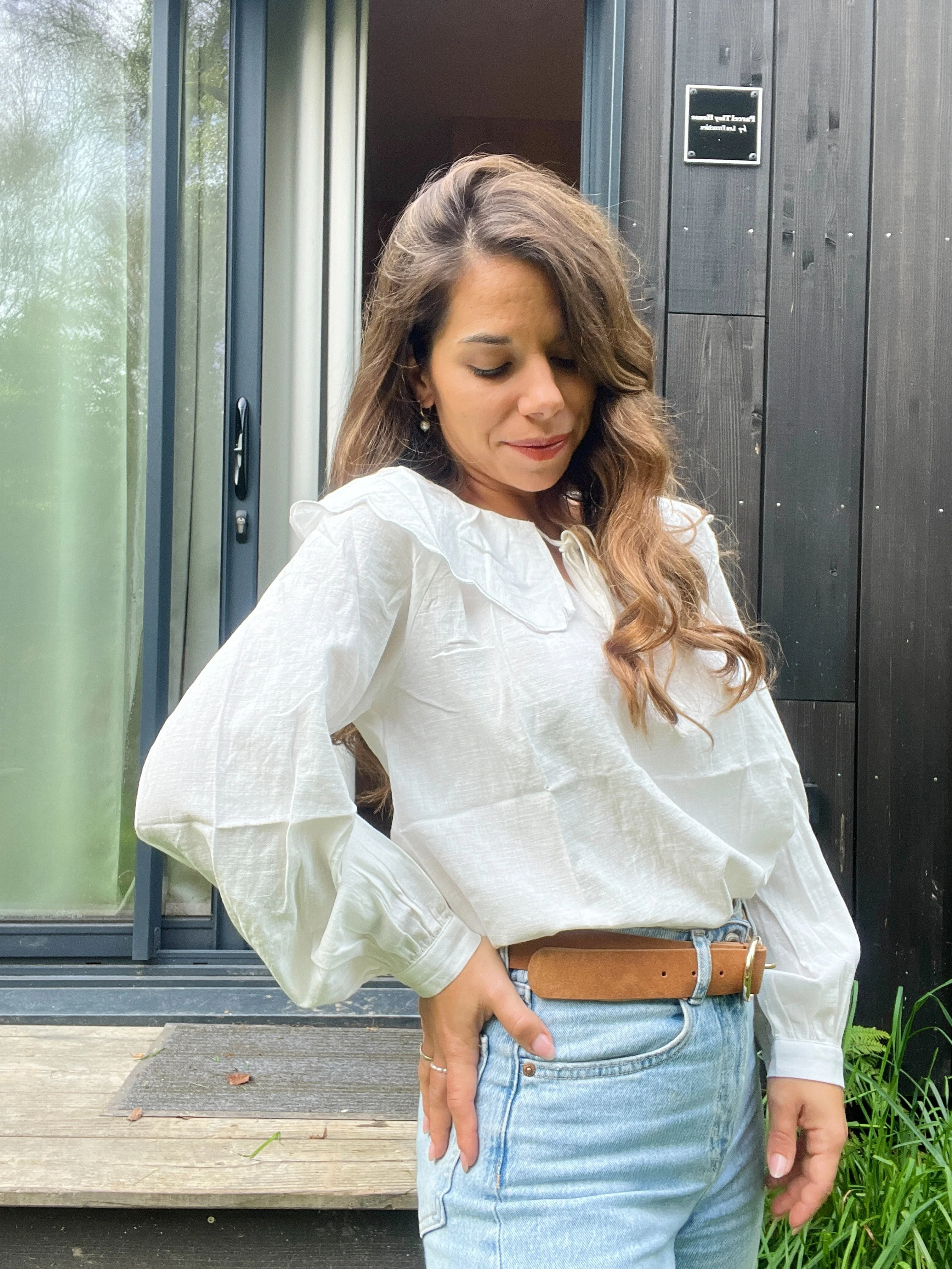 Blouse À Col Large Solveig - Image 3