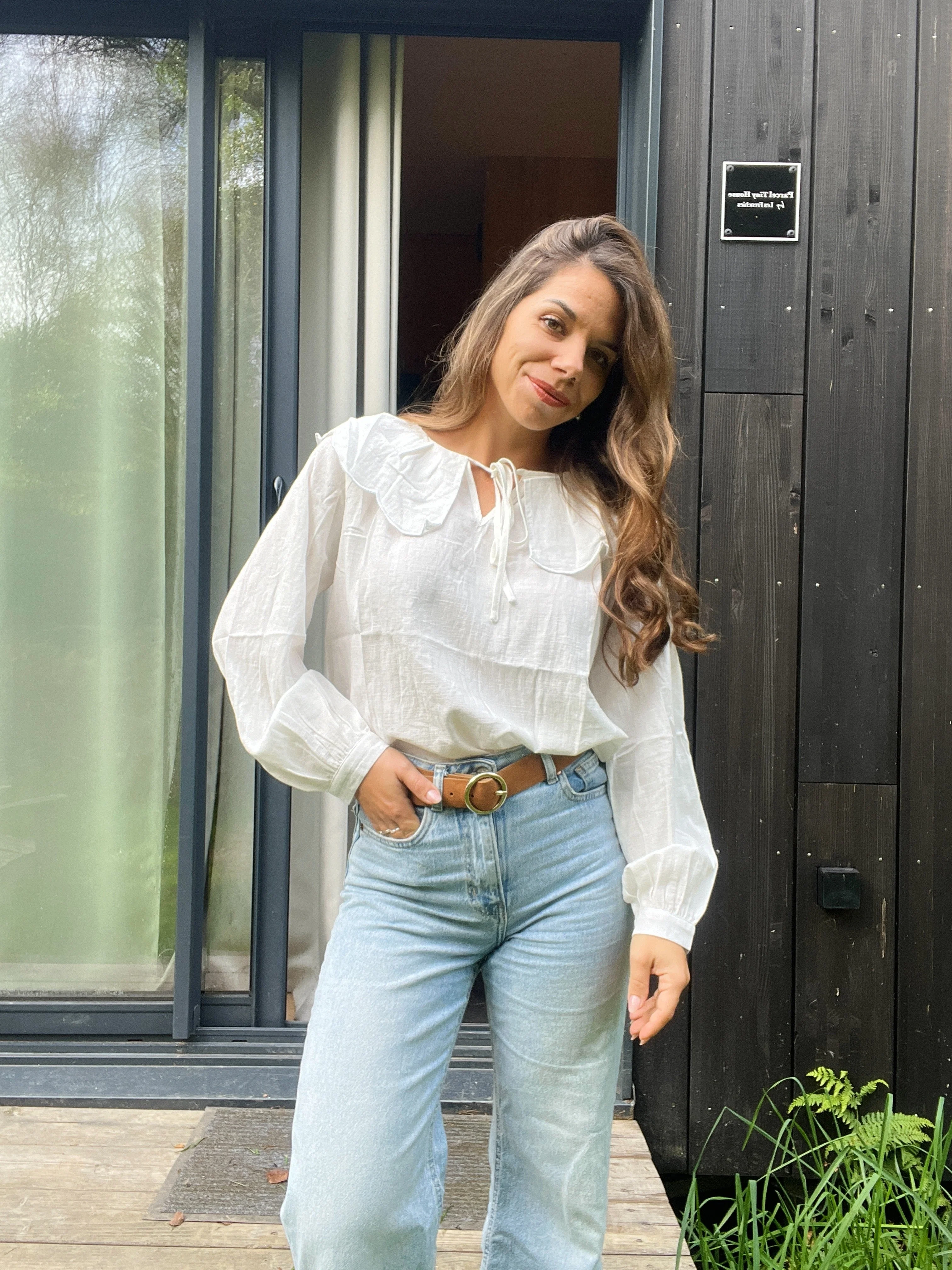 Blouse À Col Large Solveig - Image 4