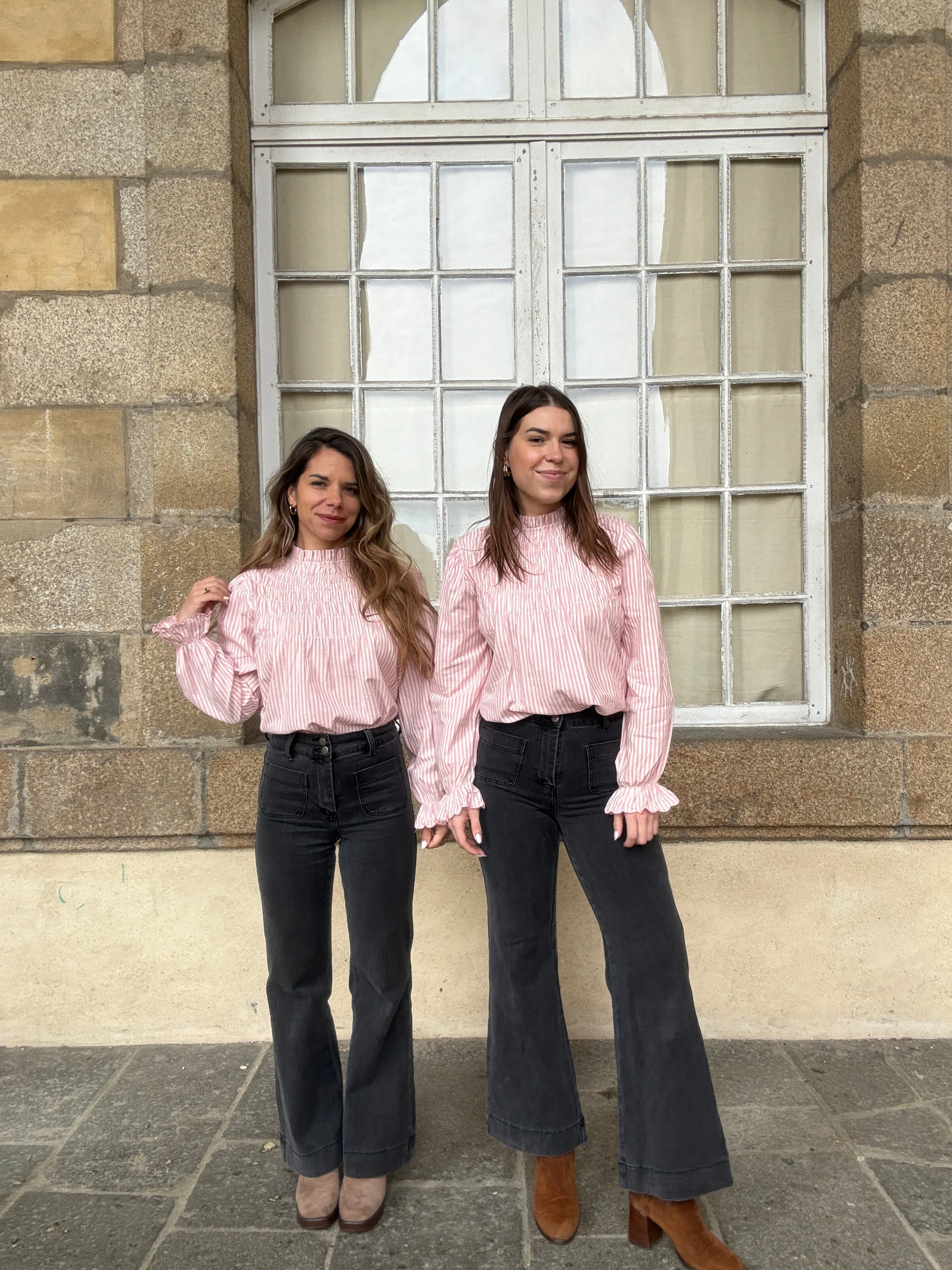 Blouse À Rayures Smockée Rose Chloé - Image 22