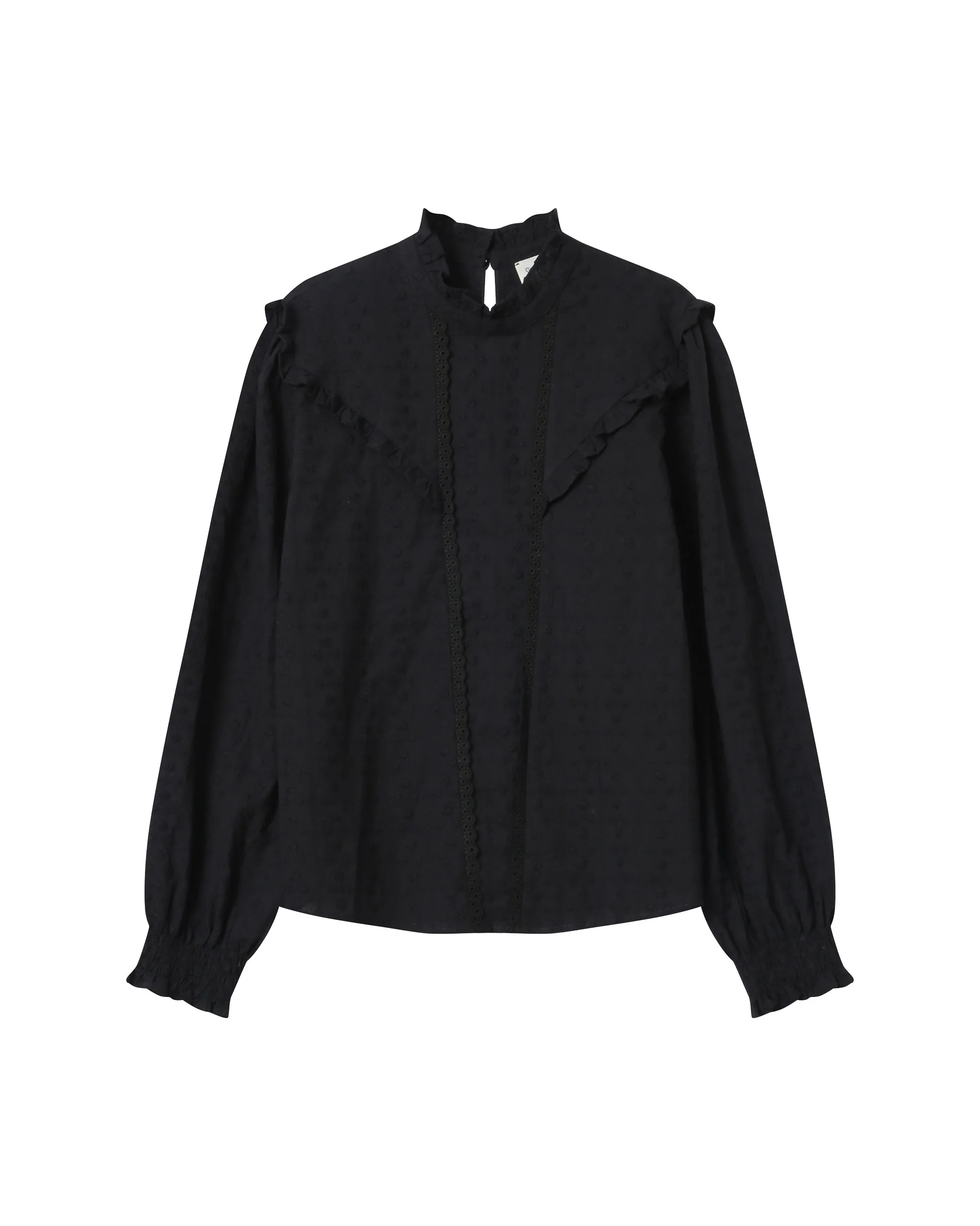 Blouse À Volants Noir Seduisante - Image 6