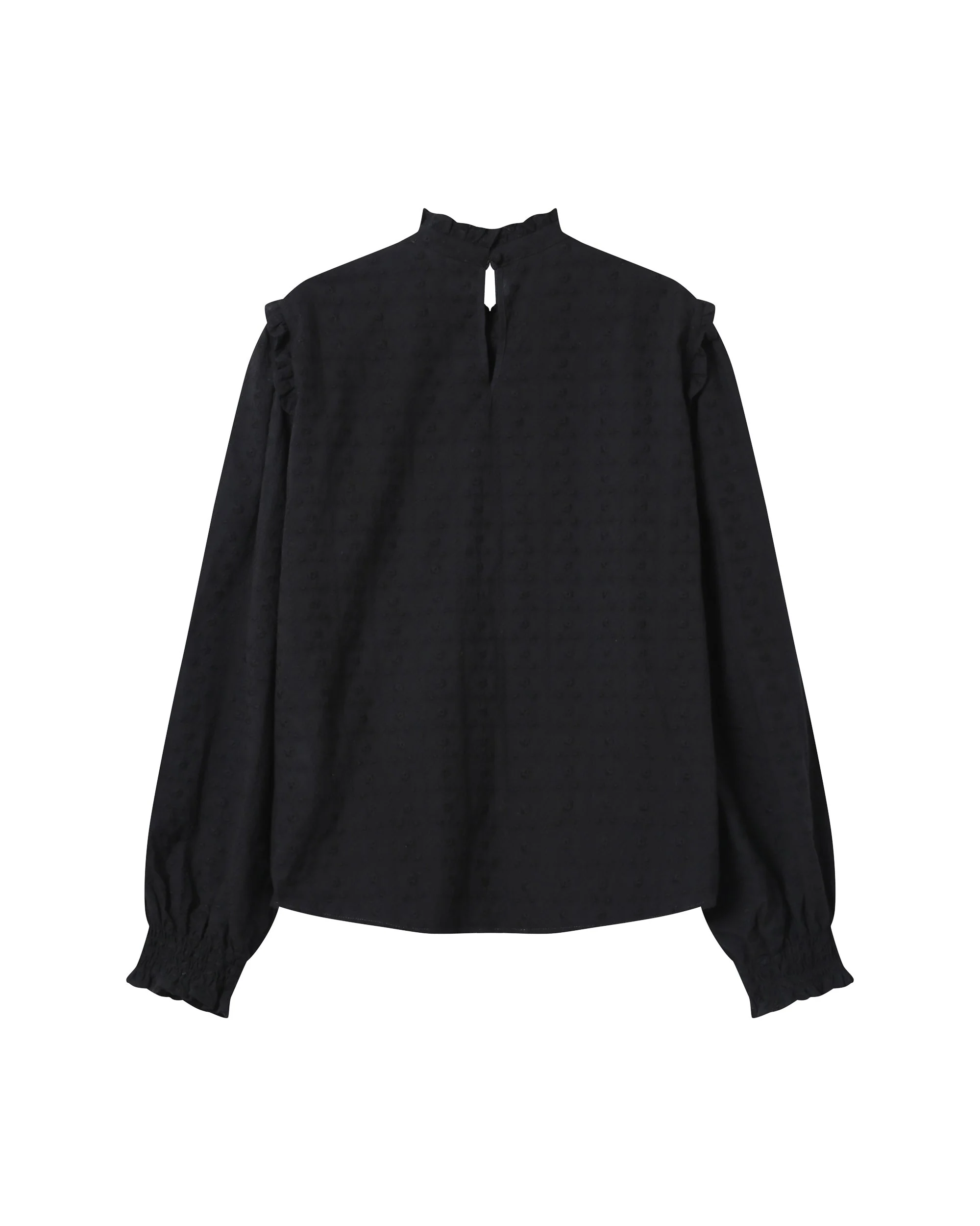 Blouse À Volants Noir Seduisante - Image 7