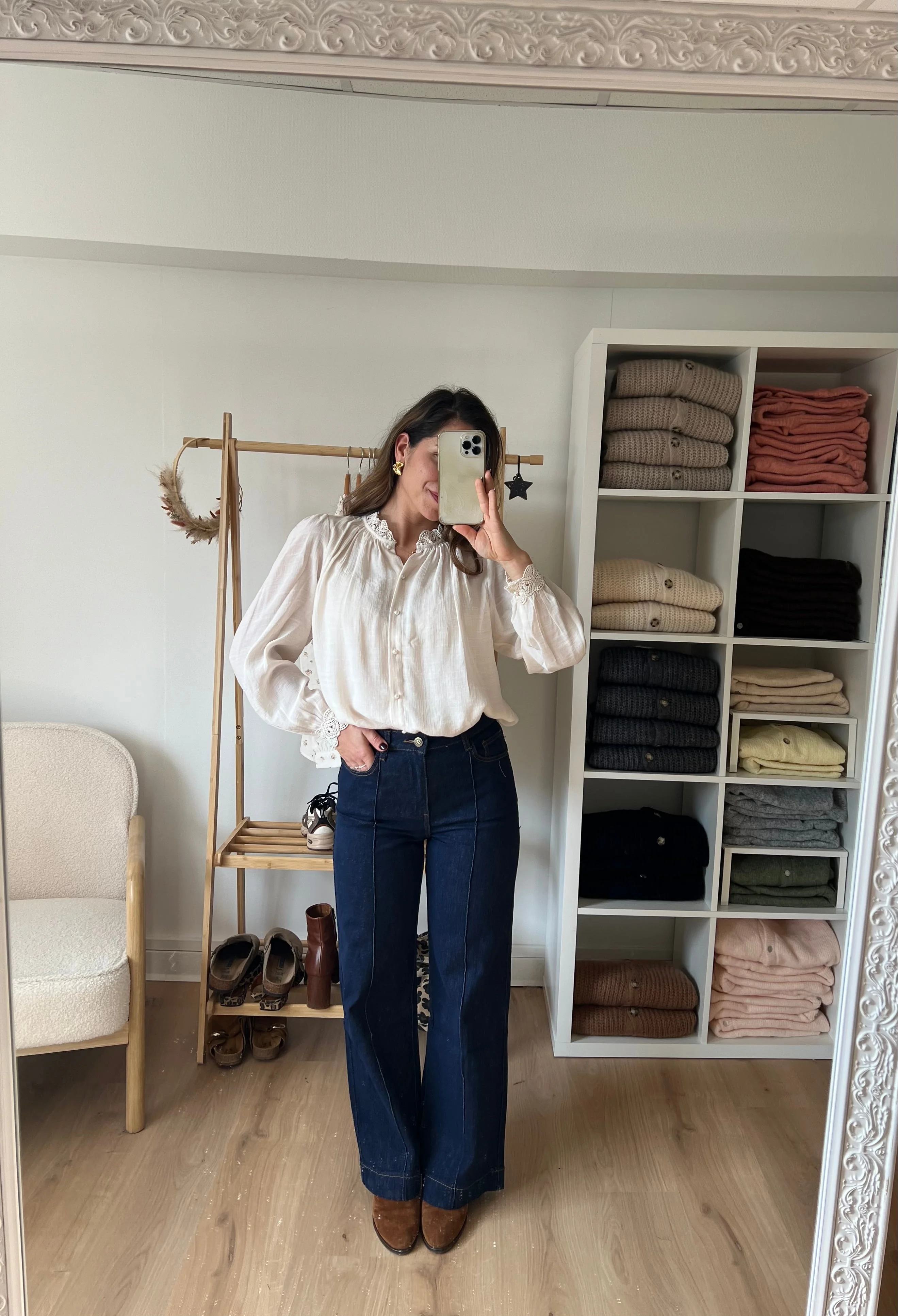 Blouse Écrue Brodée Maïwenn - Image 6