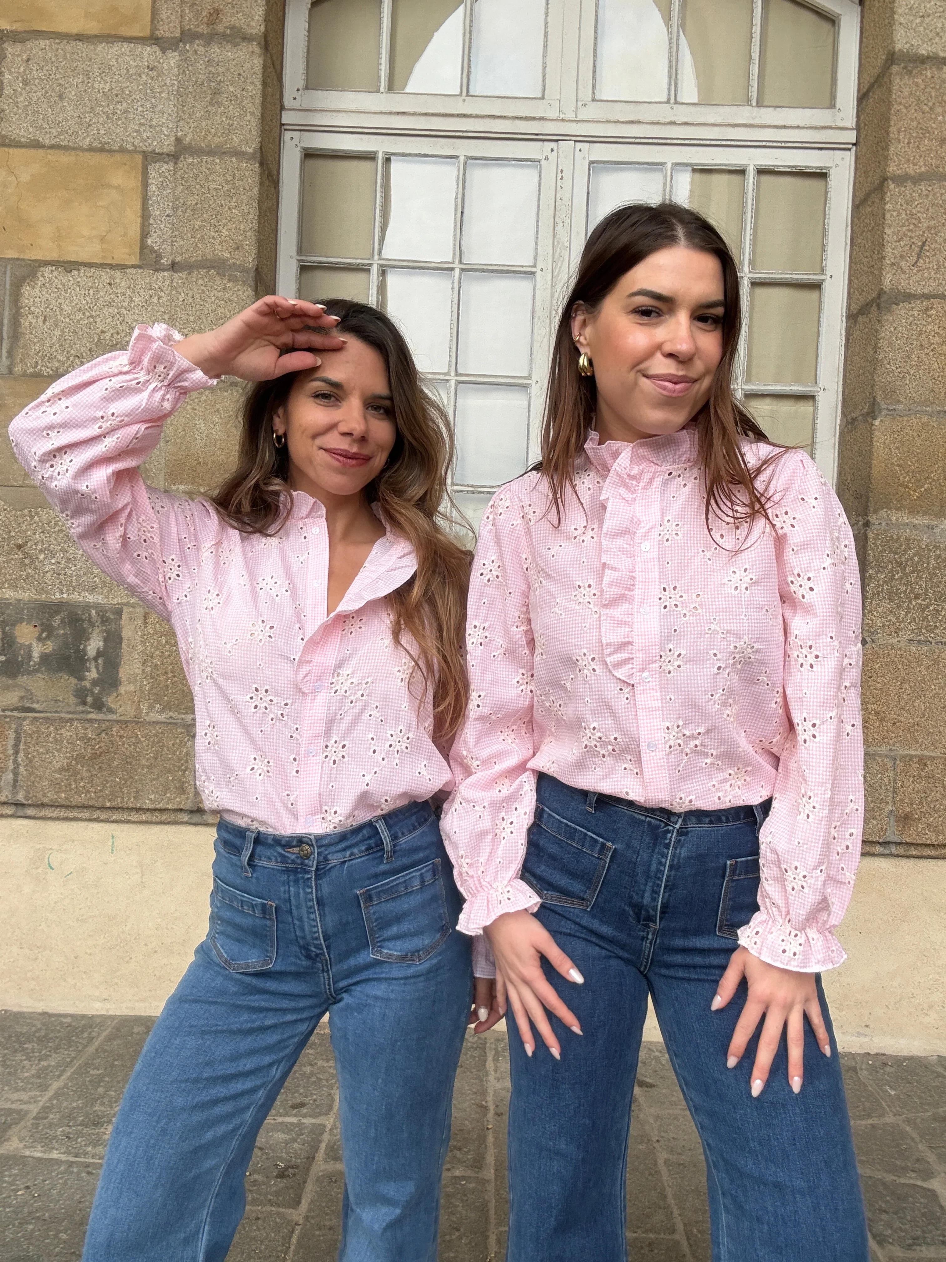 Blouse Brodée Baby Pink Apolline - Image 20