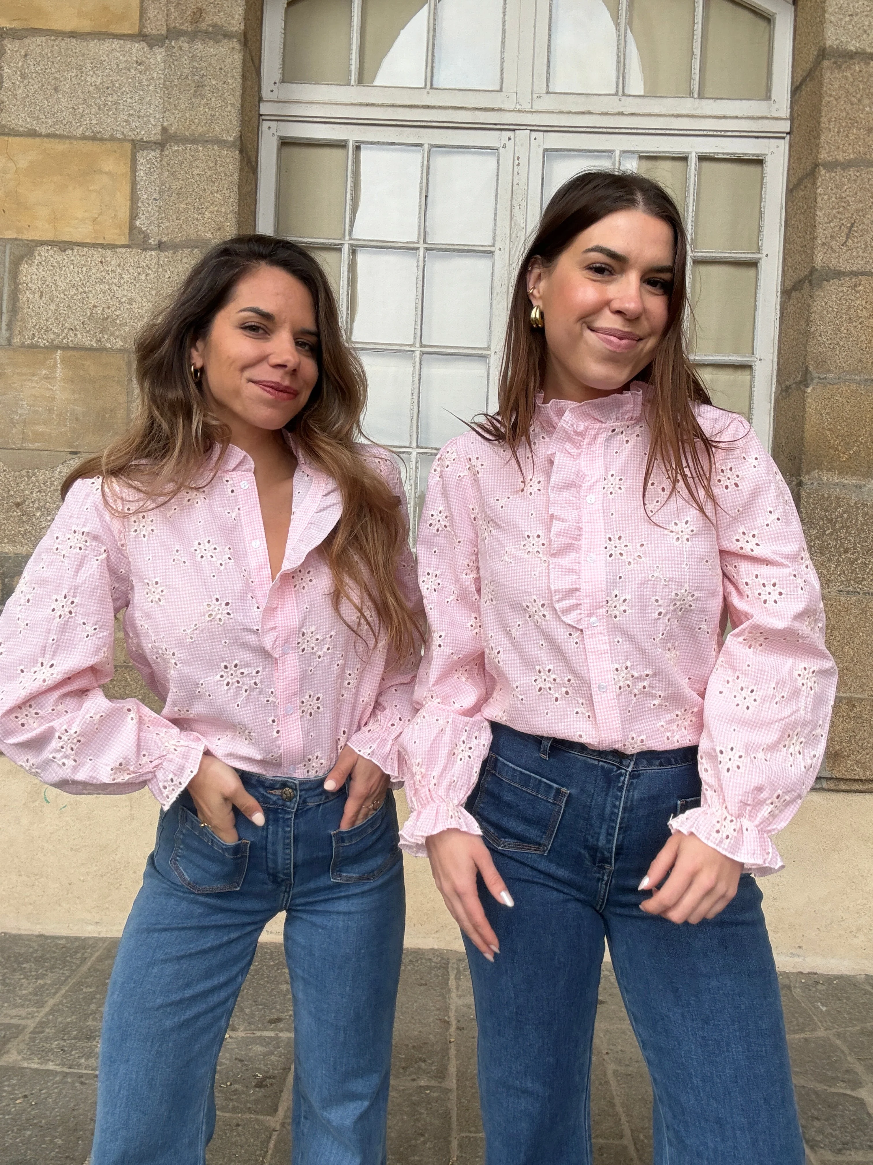 Blouse Brodée Baby Pink Apolline - Image 21