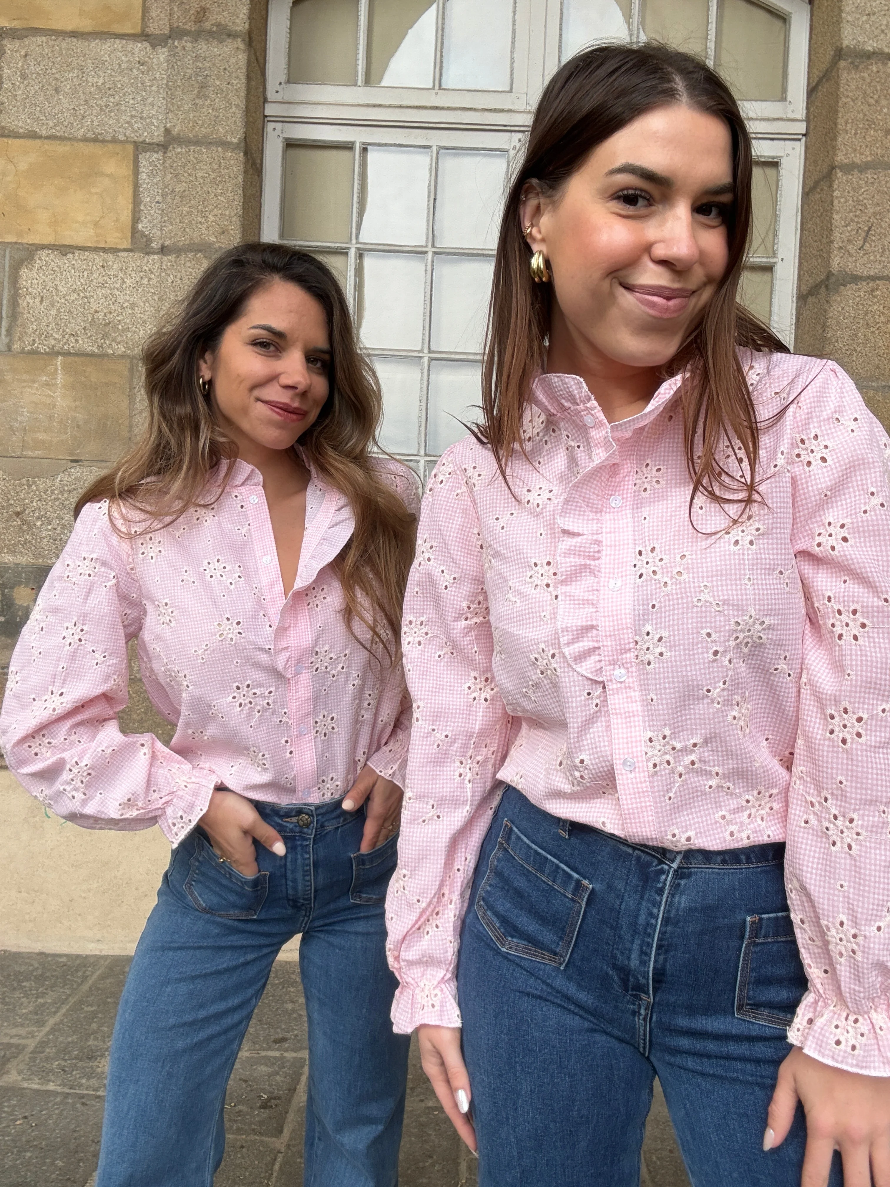 Blouse Brodée Baby Pink Apolline - Image 22