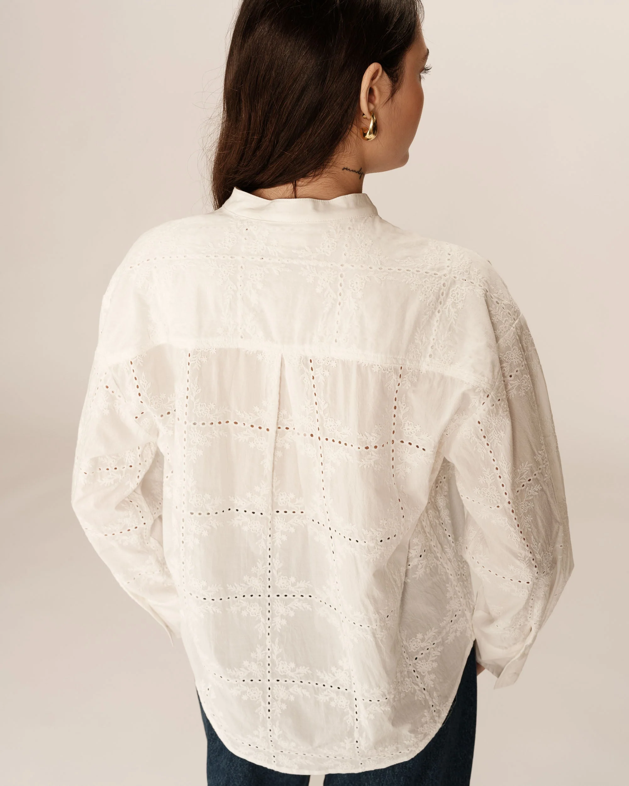 Blouse Plume - Ecru - Image 5