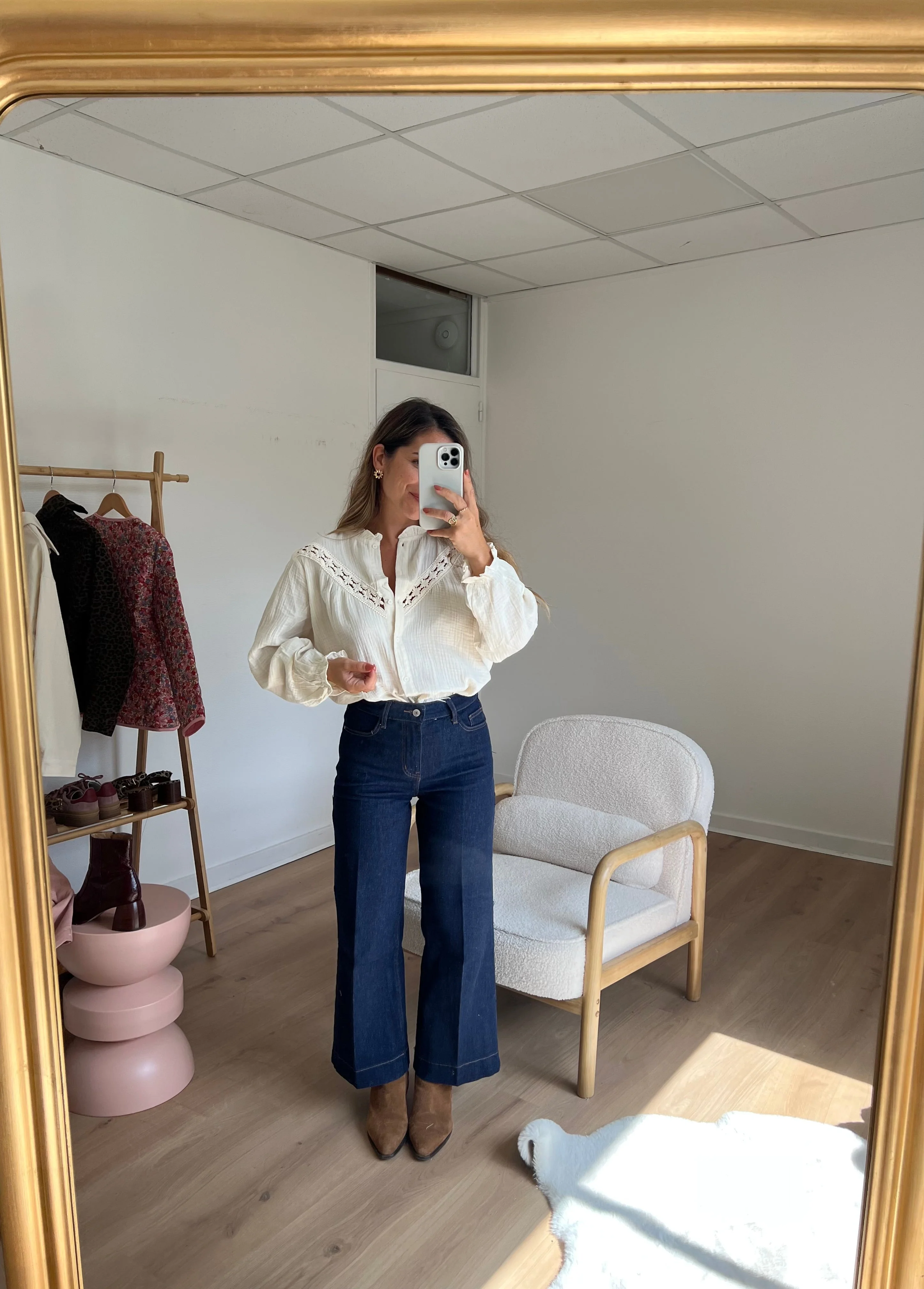 Blouse Brodée Écrue Angèle - Image 14