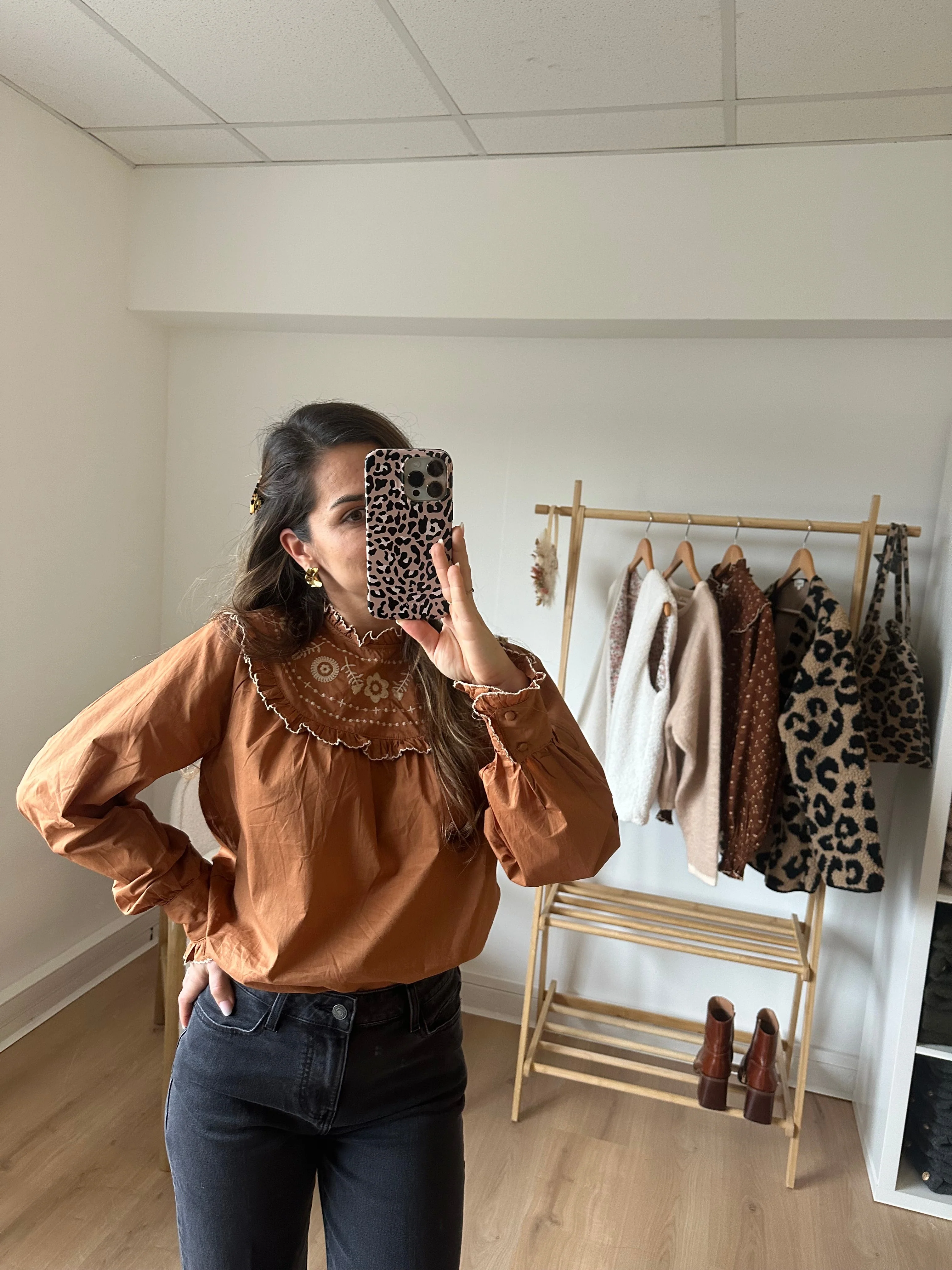 Blouse Chocolat Diane - Image 4