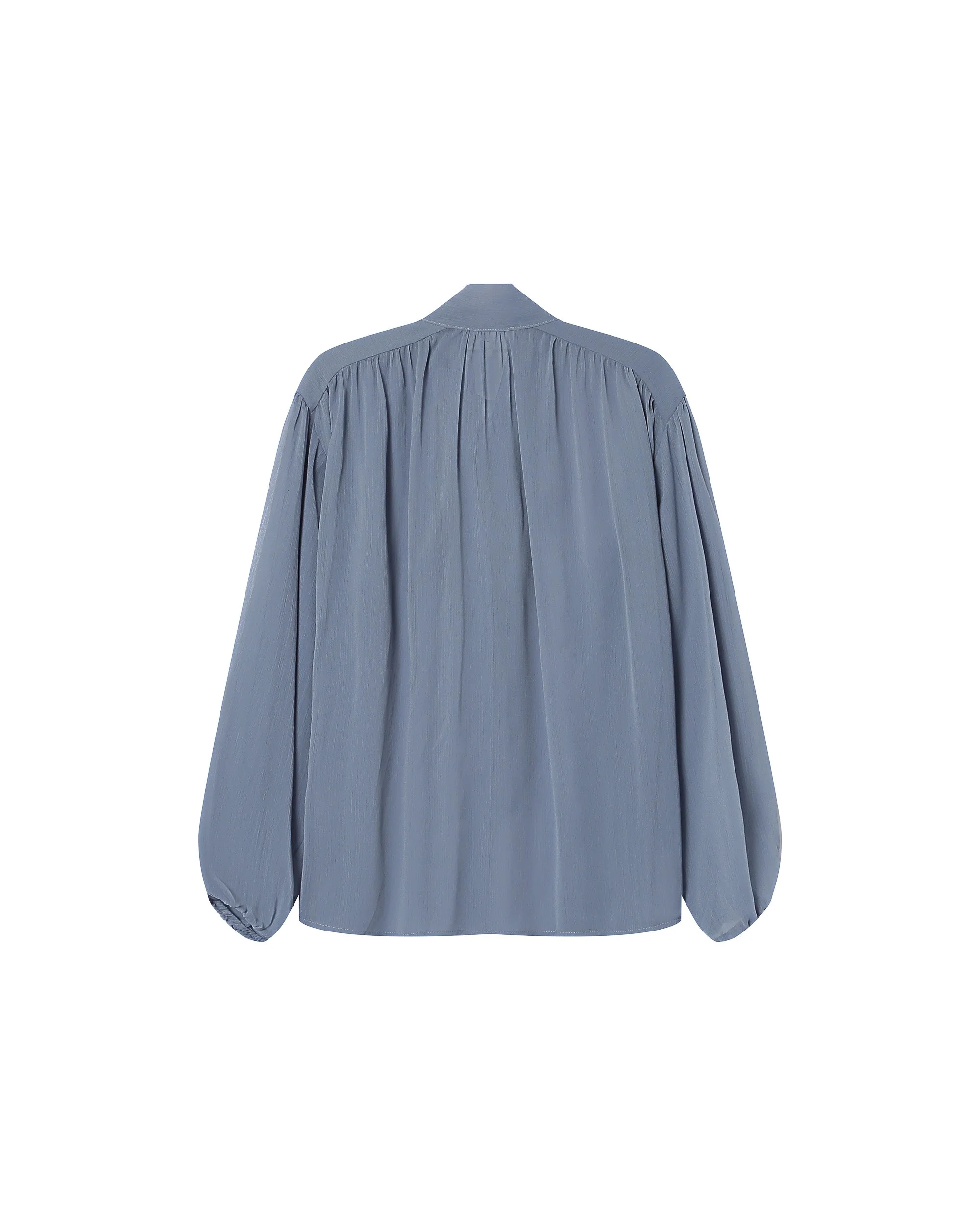 Blouse Col Lavallière Bleuet Splendide - Image 8