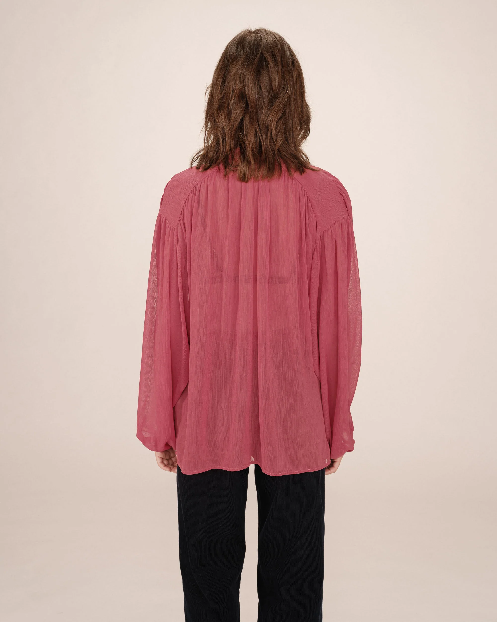 Blouse Col Lavallière Blush Splendide - Image 6
