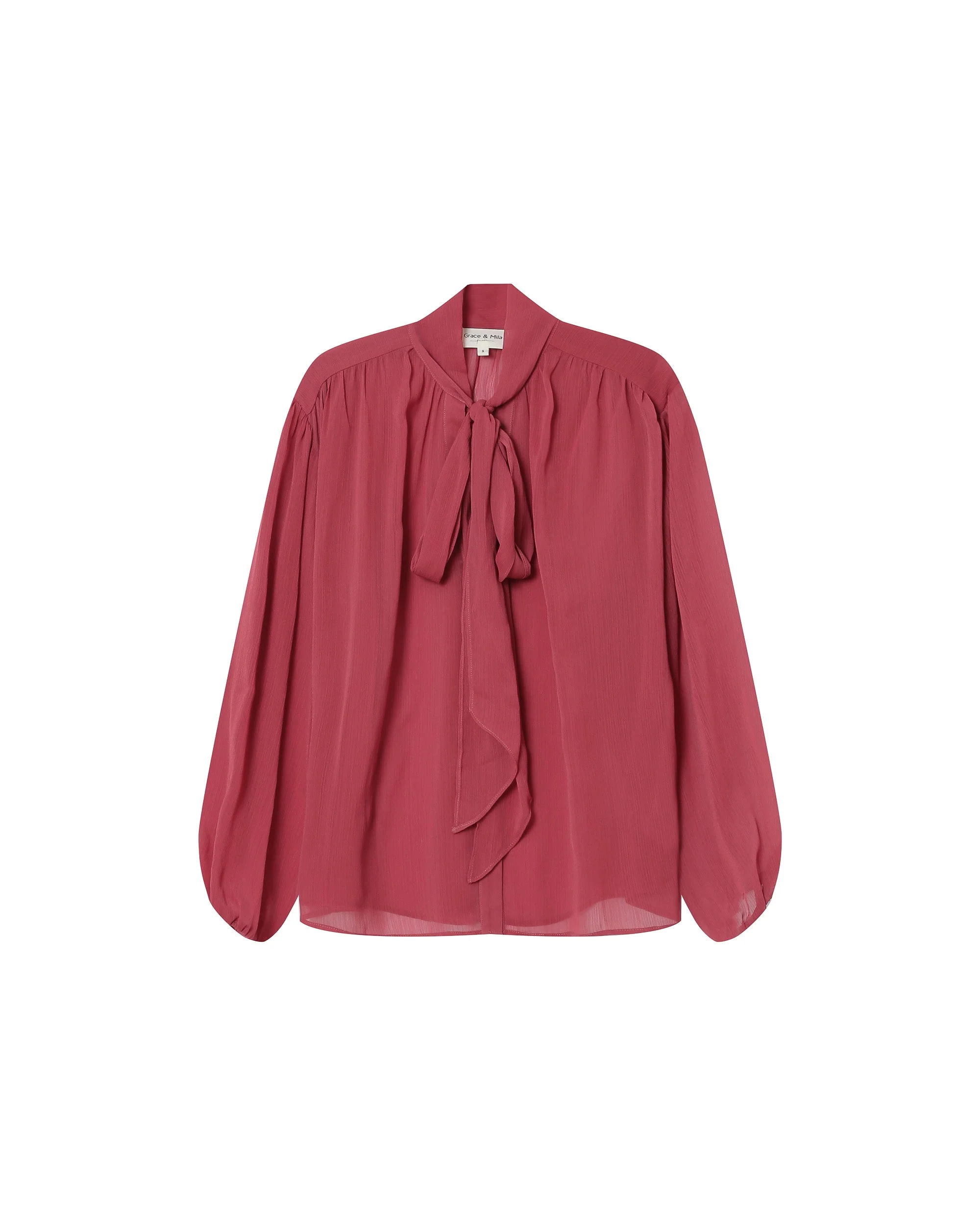 Blouse Col Lavallière Blush Splendide - Image 7