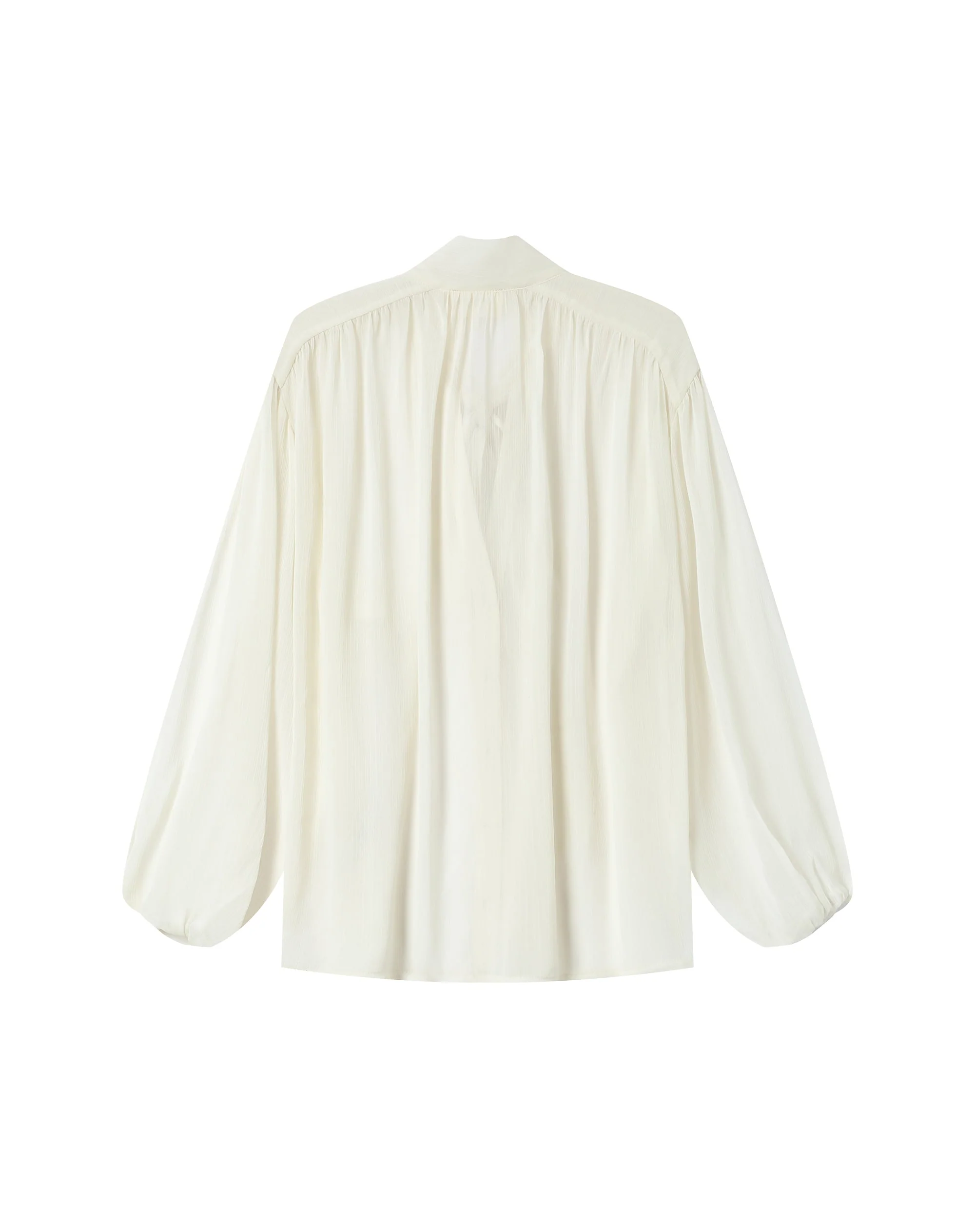 Blouse Col Lavallière Ecru Splendide - Image 8