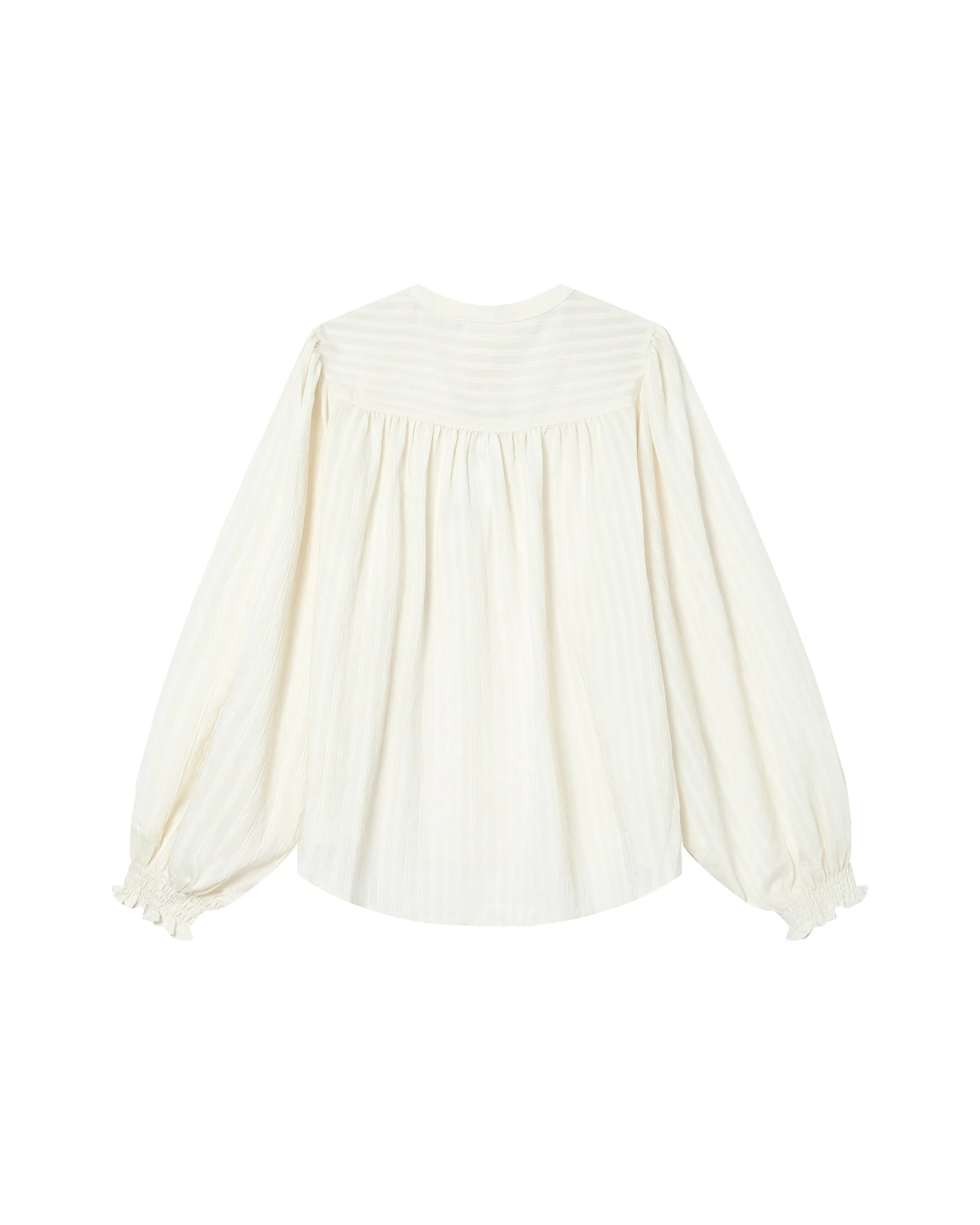 Blouse Col Noué Ecru Serinda - Image 7