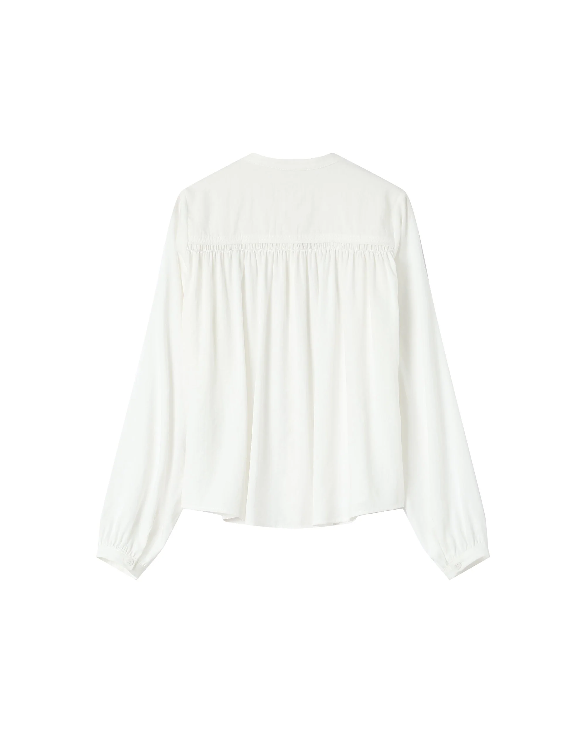 Blouse Droite A Fronces Ivoire Savannah - Image 7
