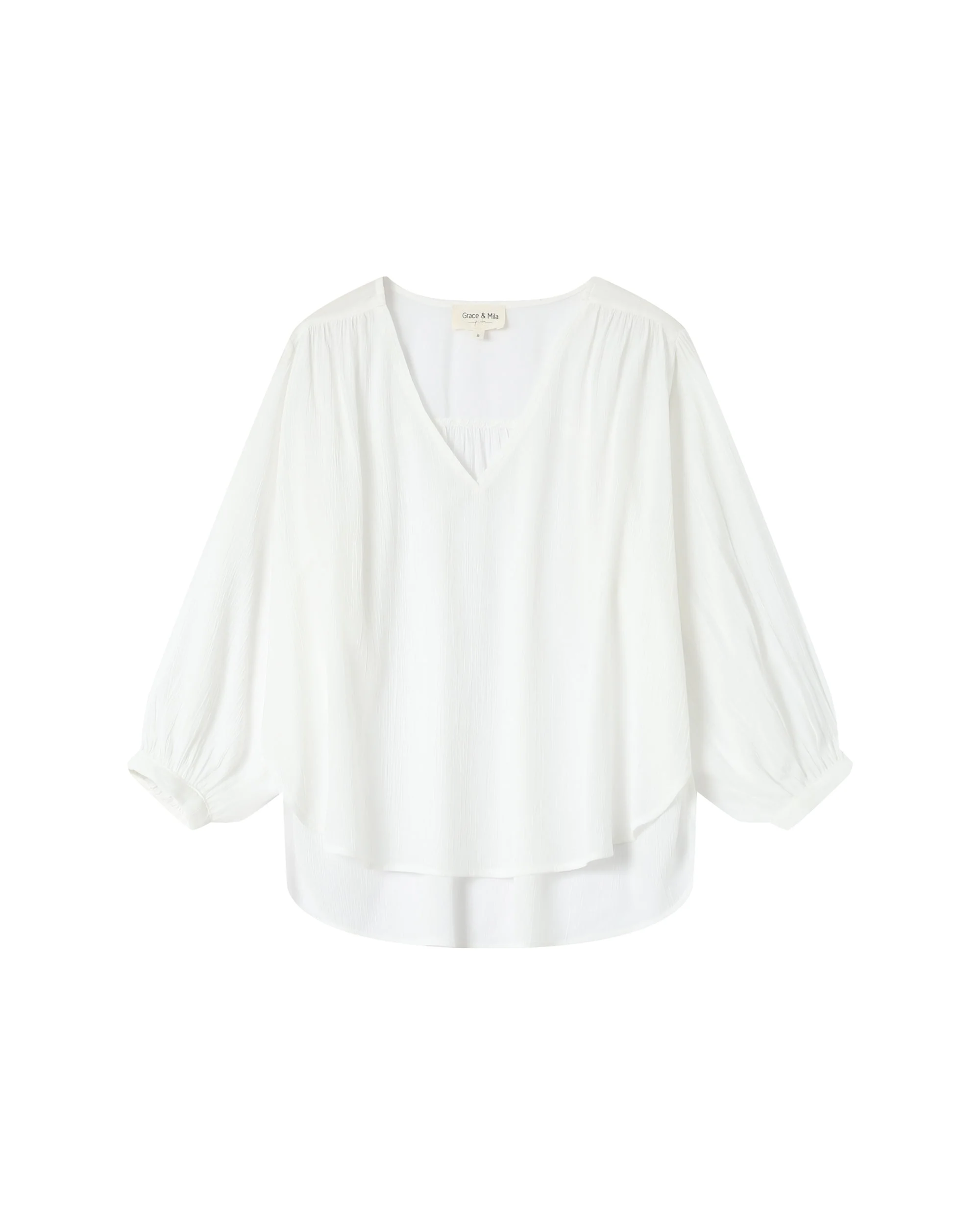 Blouse Droite Fluide Ivoire Solo - Image 6