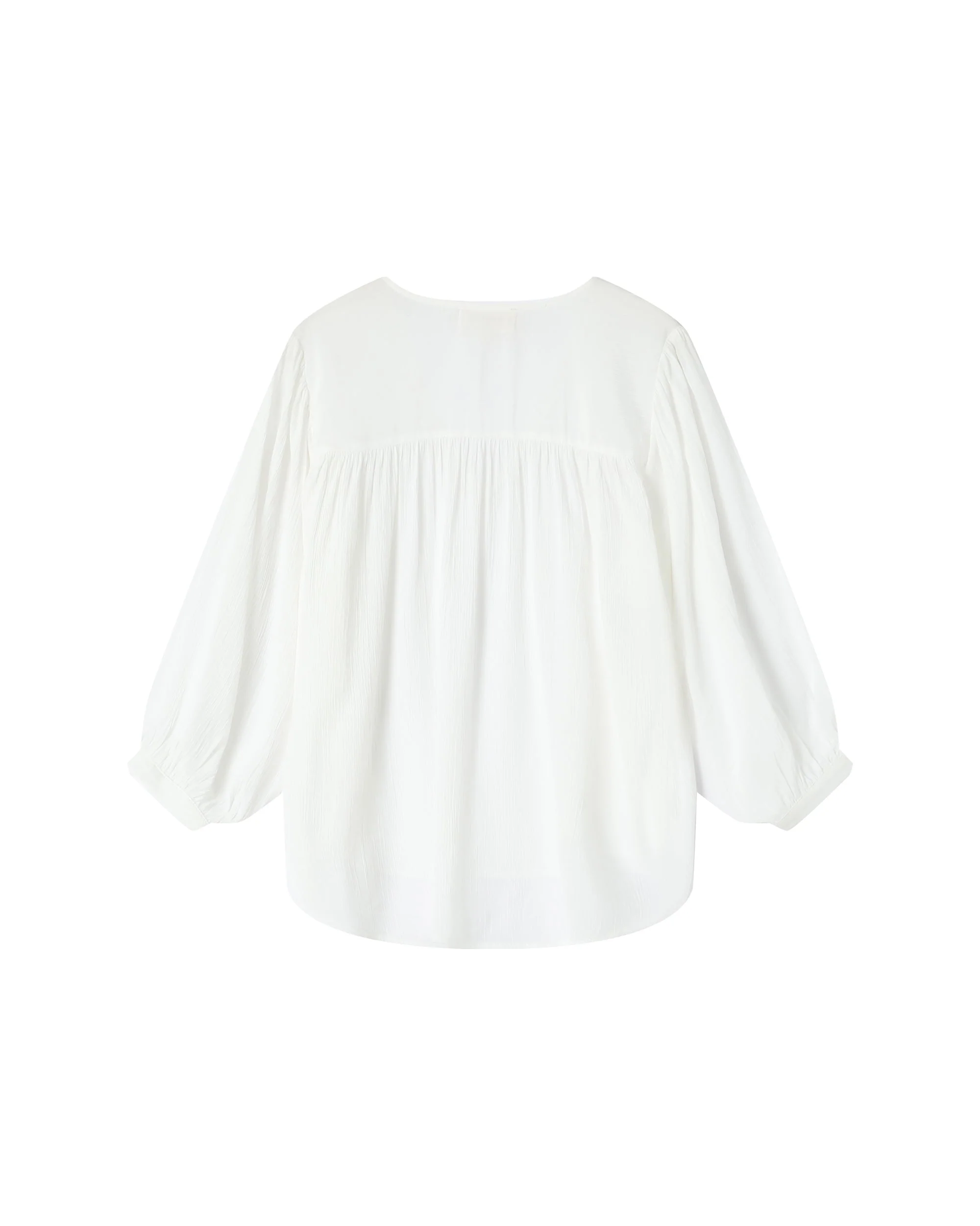 Blouse Droite Fluide Ivoire Solo - Image 7