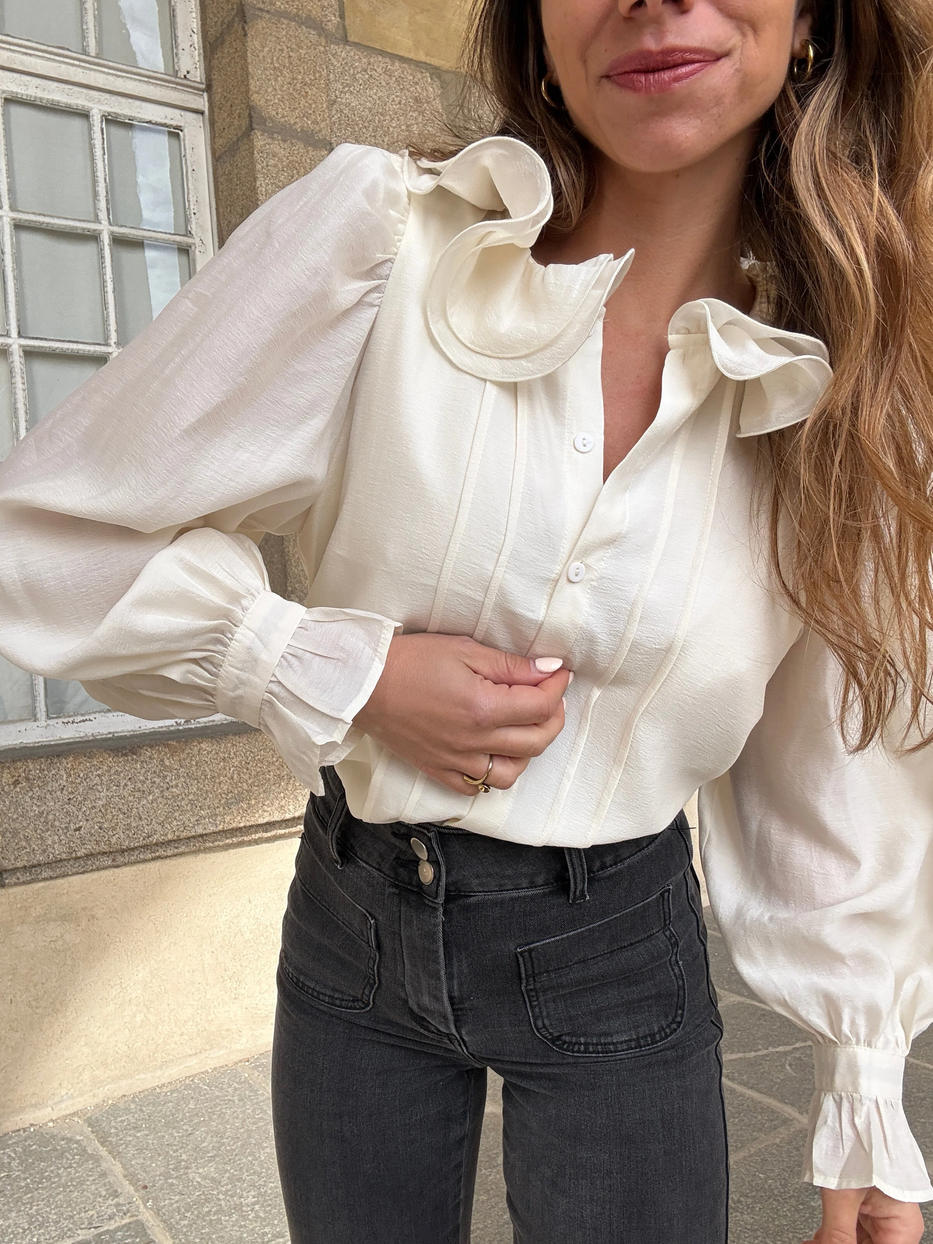 Blouse Brune Écru - Image 14