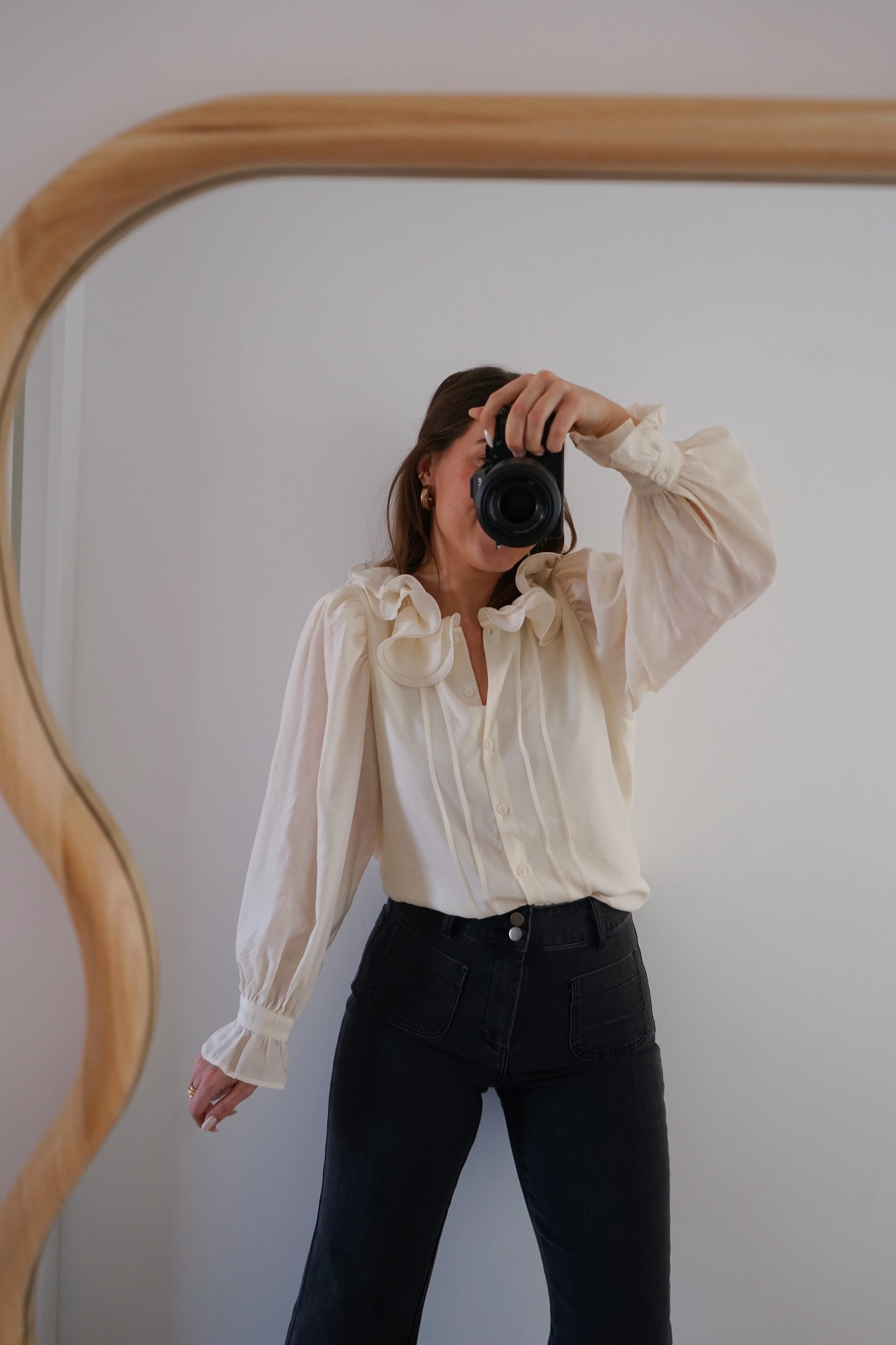 Blouse Brune Écru - Image 2