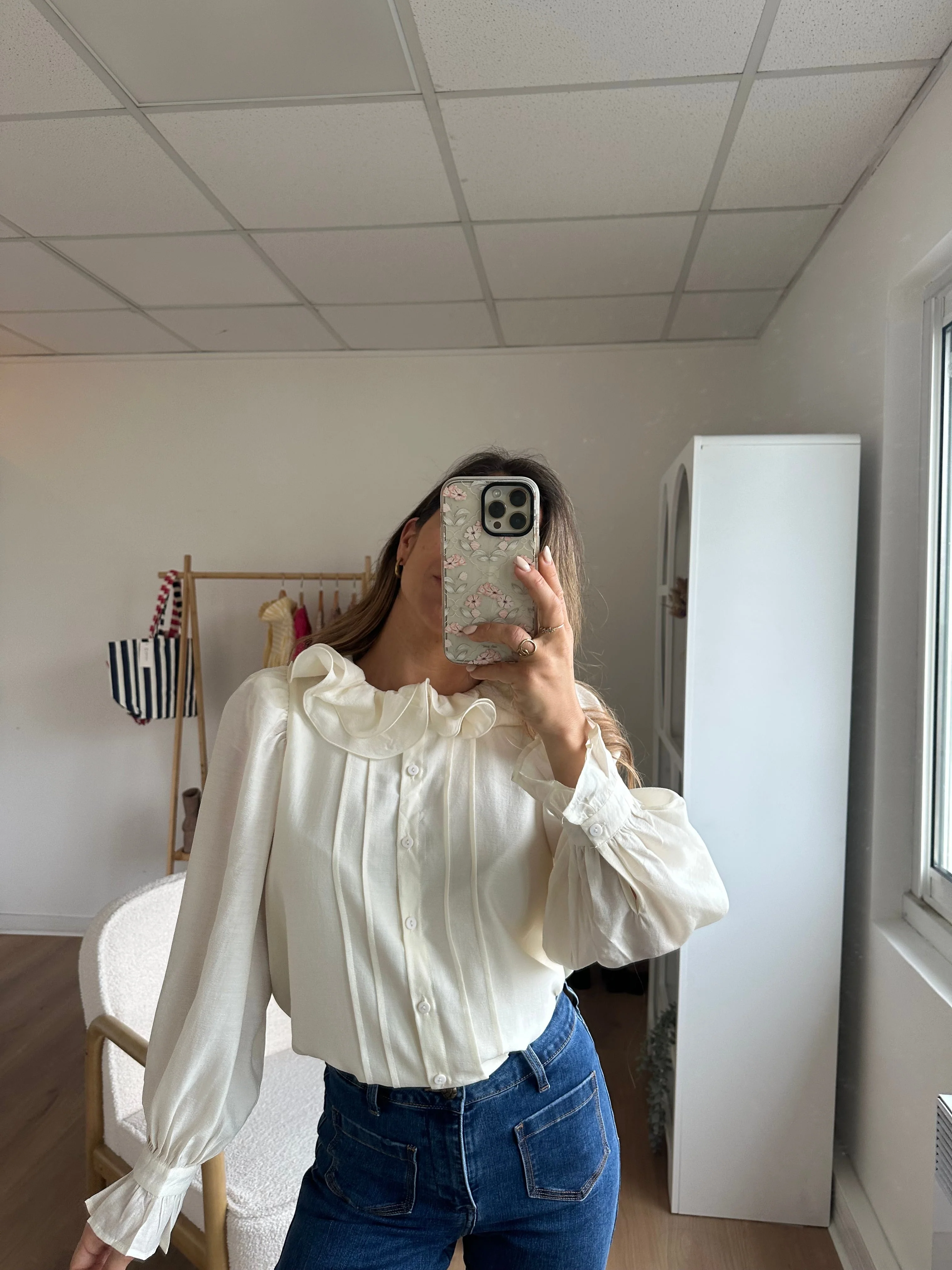 Blouse Brune Écru - Image 20