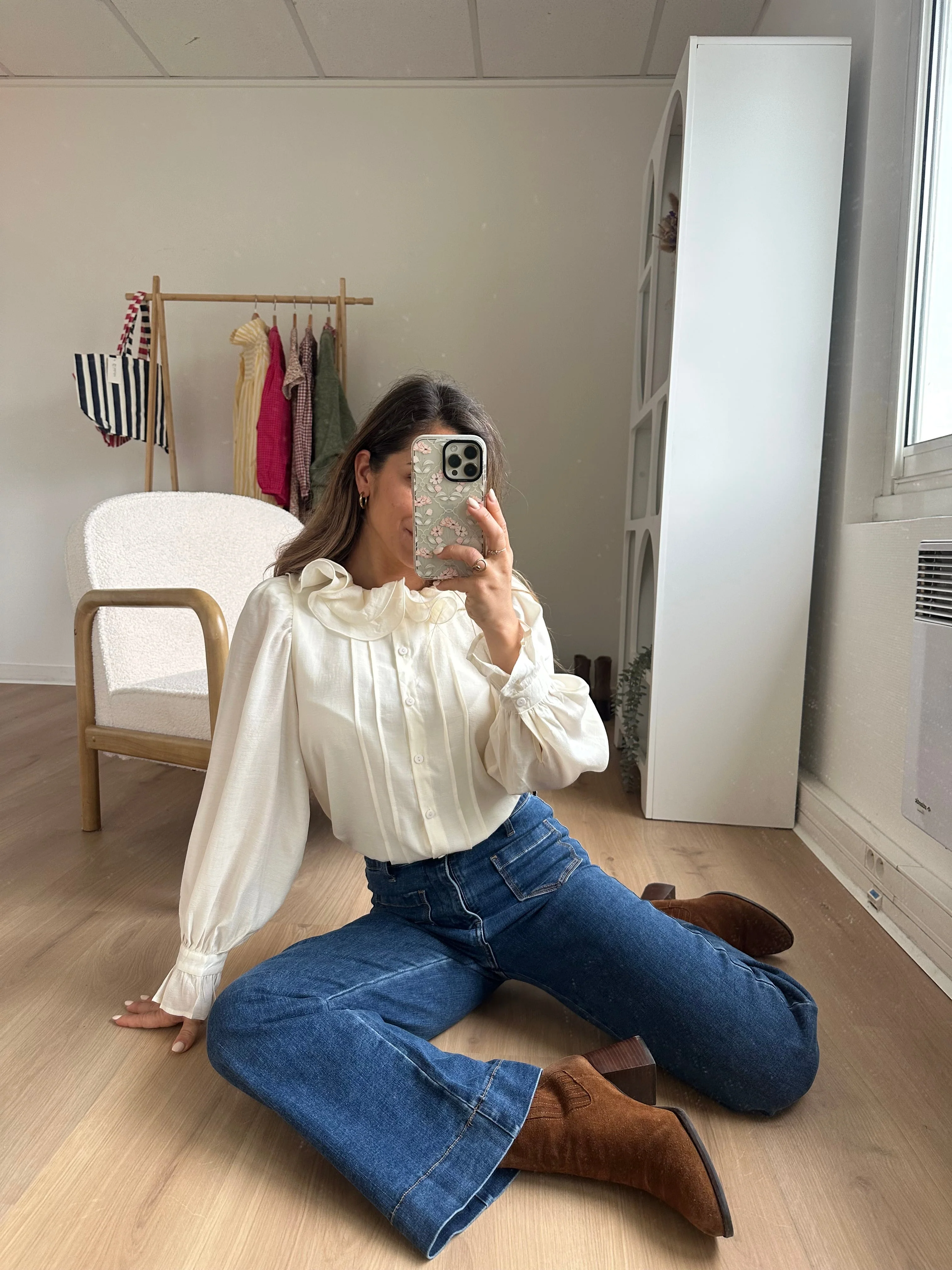 Blouse Brune Écru - Image 22