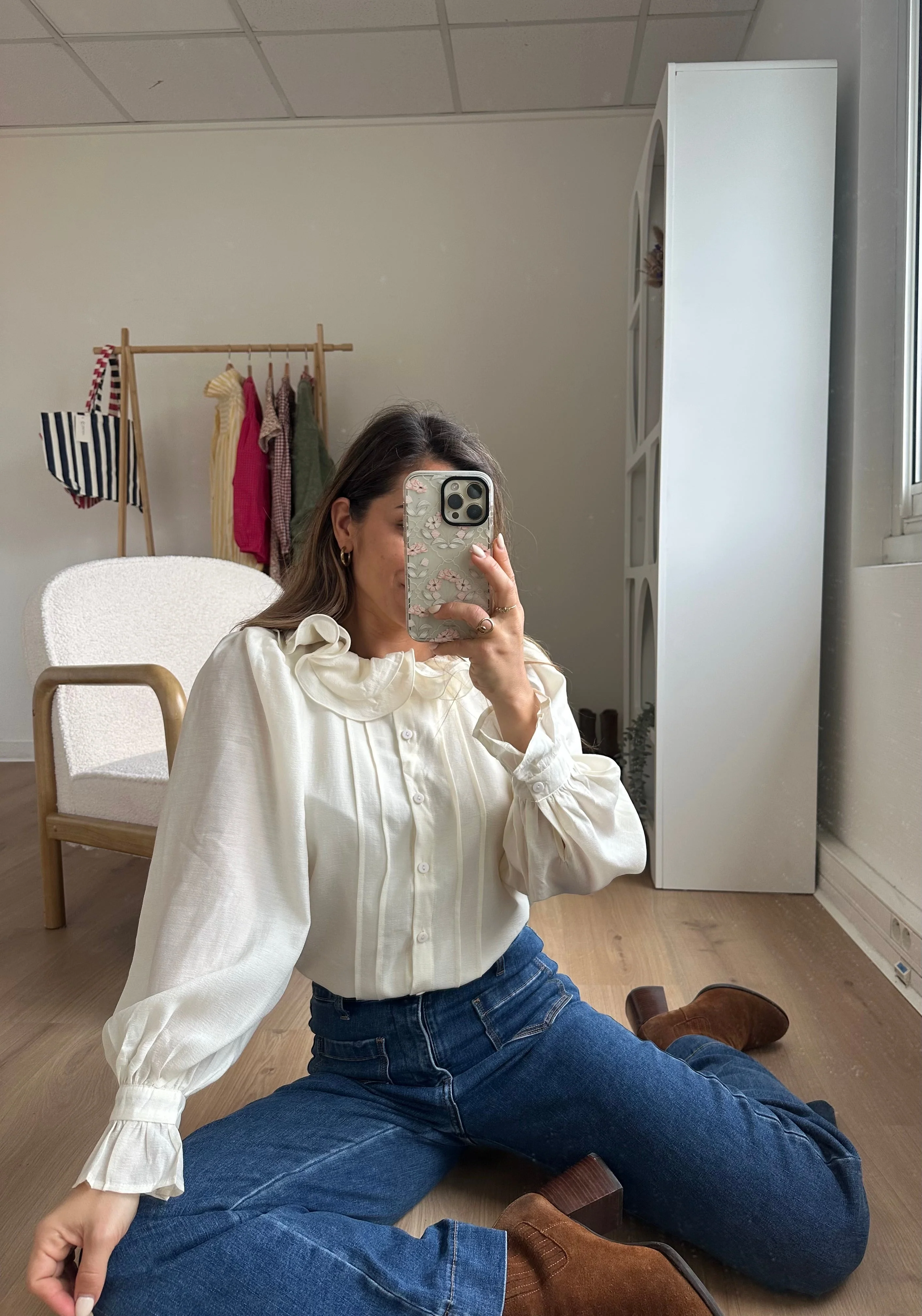 Blouse Brune Écru - Image 23