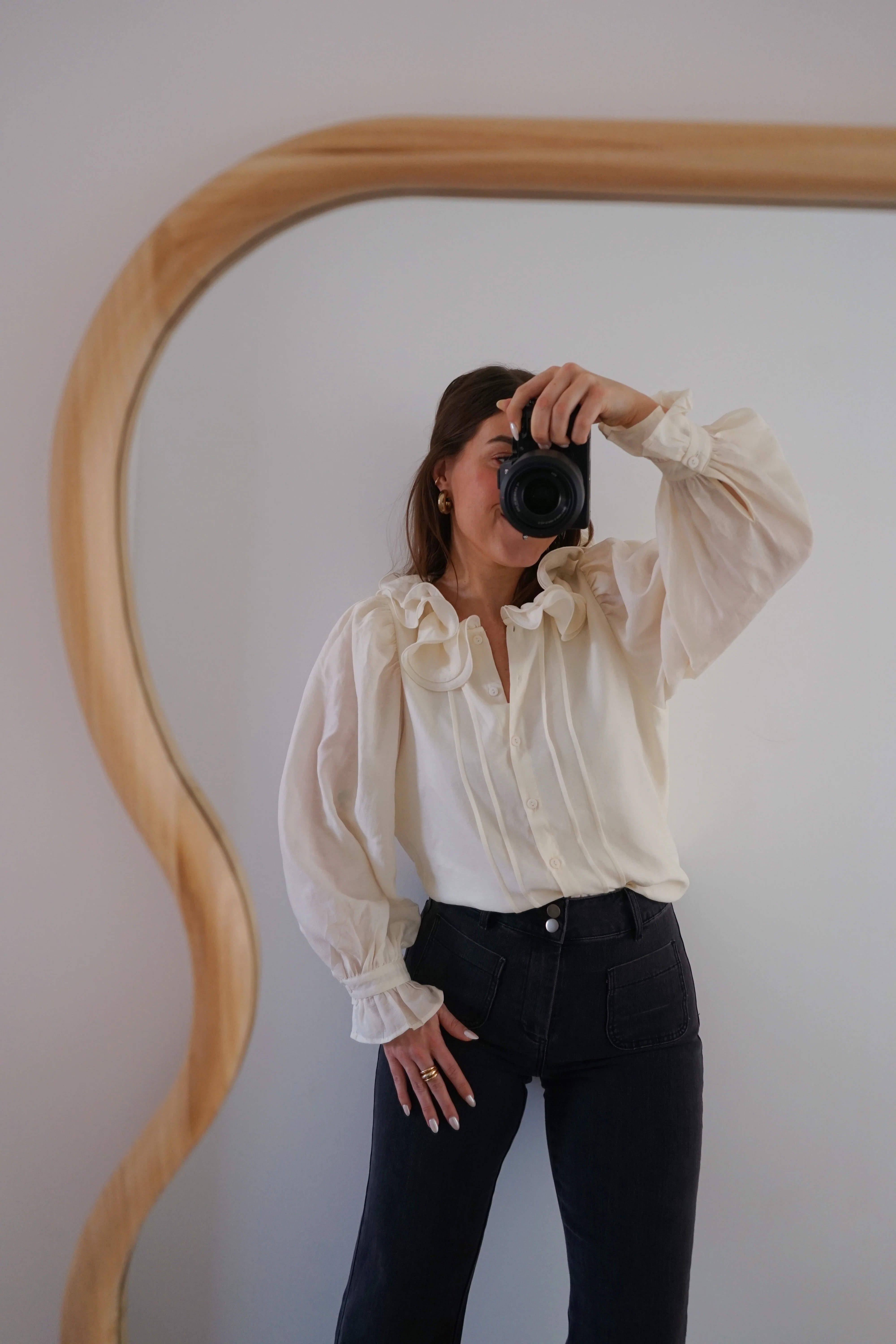 Blouse Brune Écru - Image 5