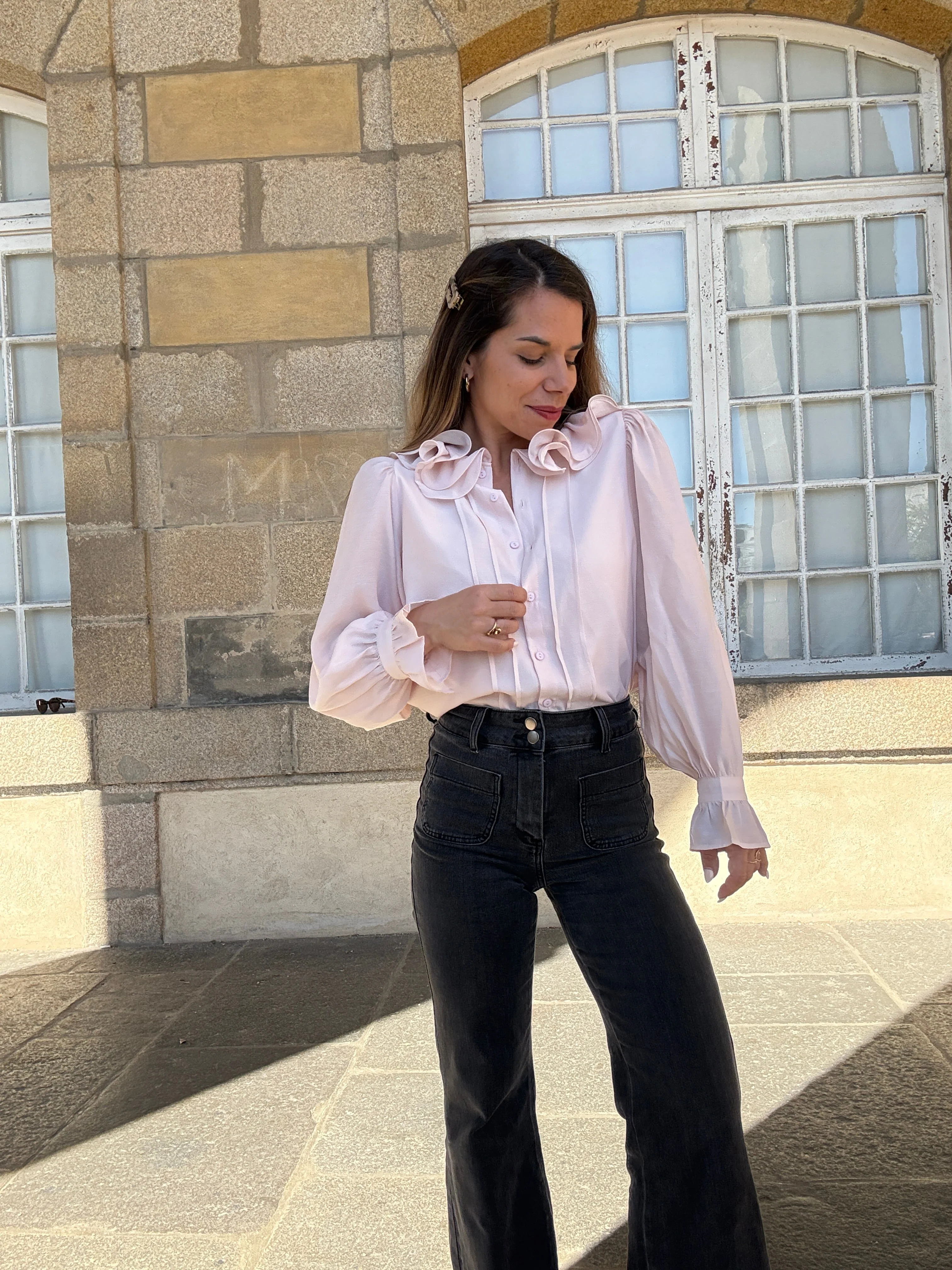 Blouse Brune Doux Rose - Image 14