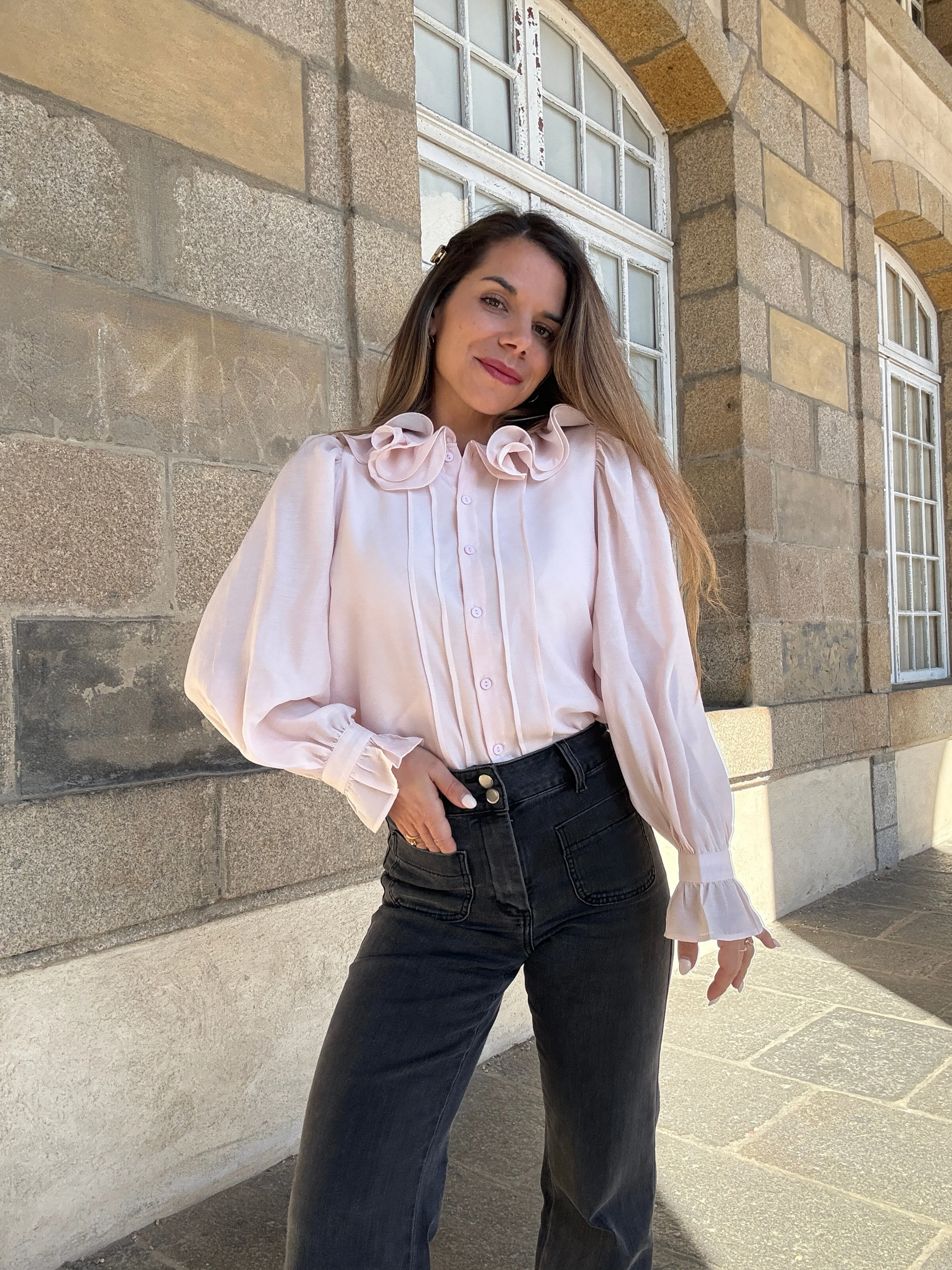 Blouse Brune Doux Rose - Image 17