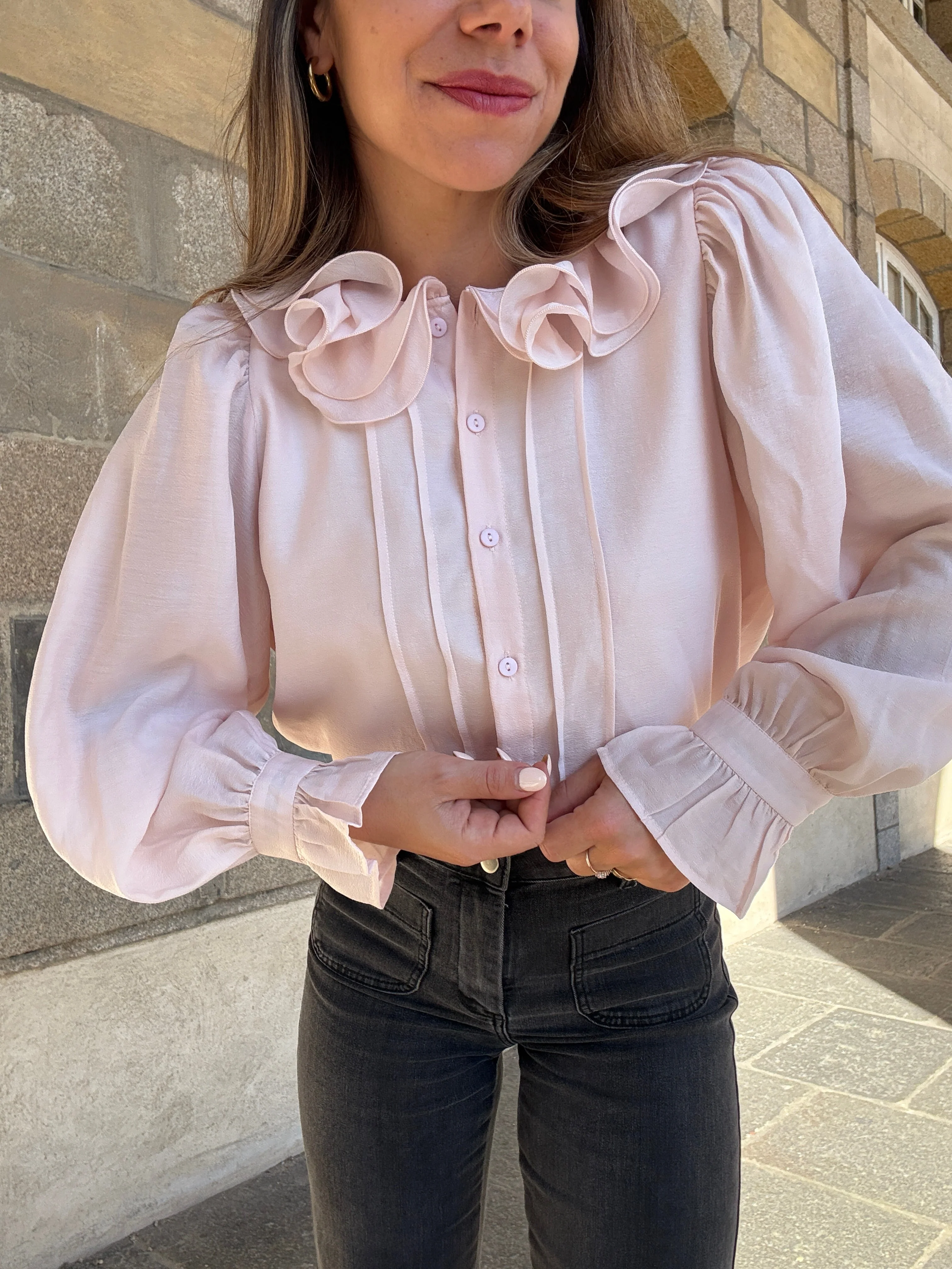 Blouse Brune Doux Rose - Image 18