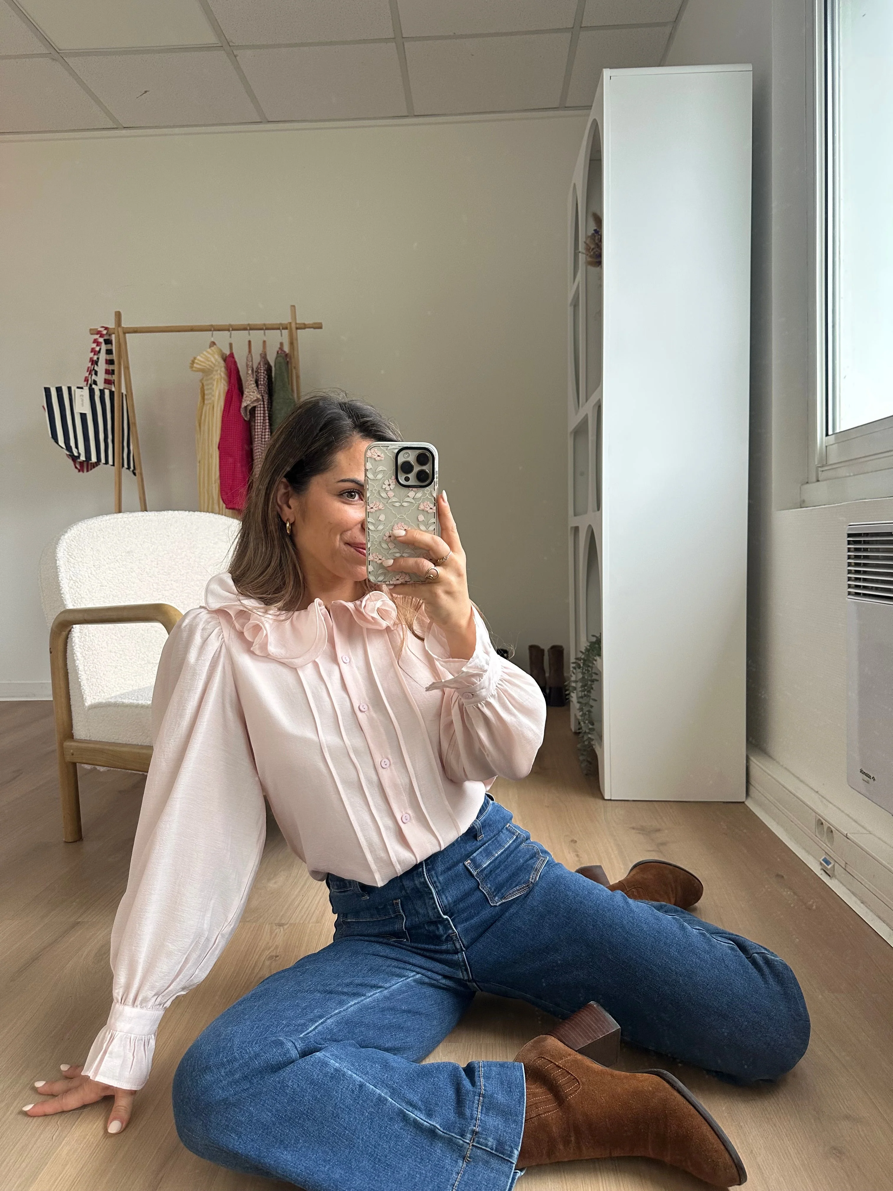 Blouse Brune Doux Rose - Image 20