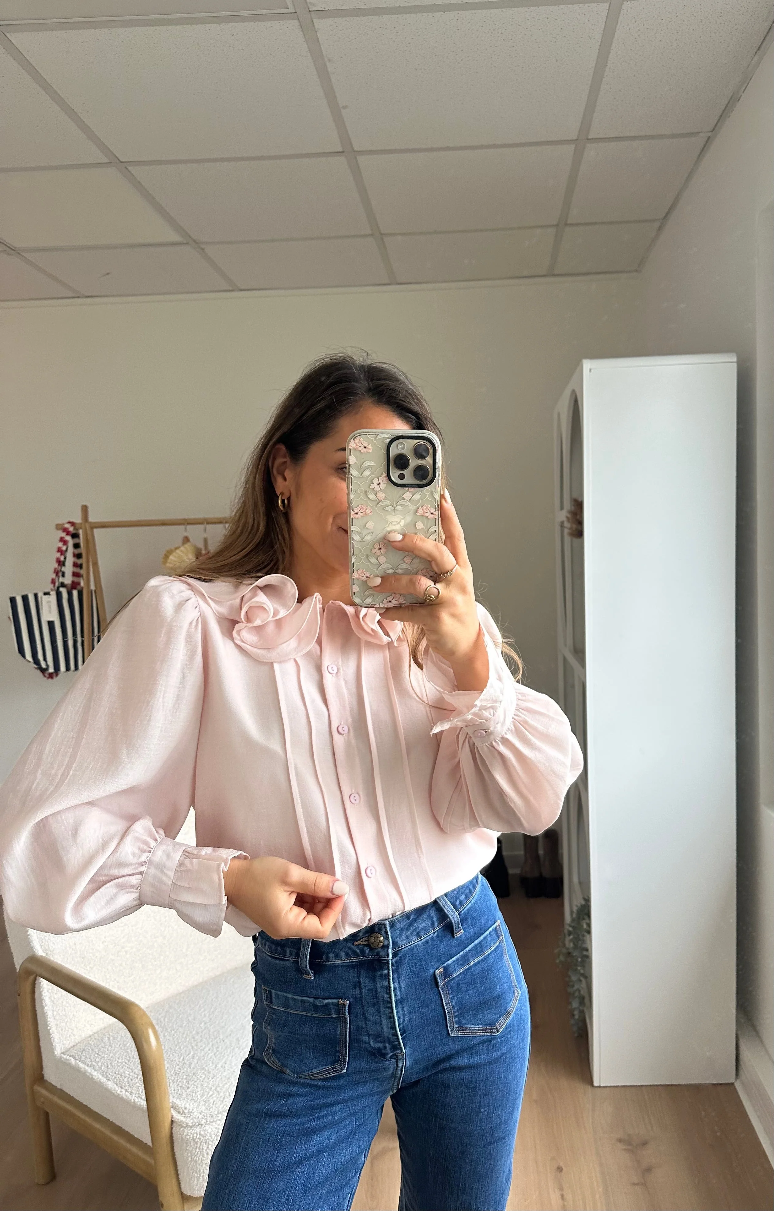 Blouse Brune Doux Rose - Image 25