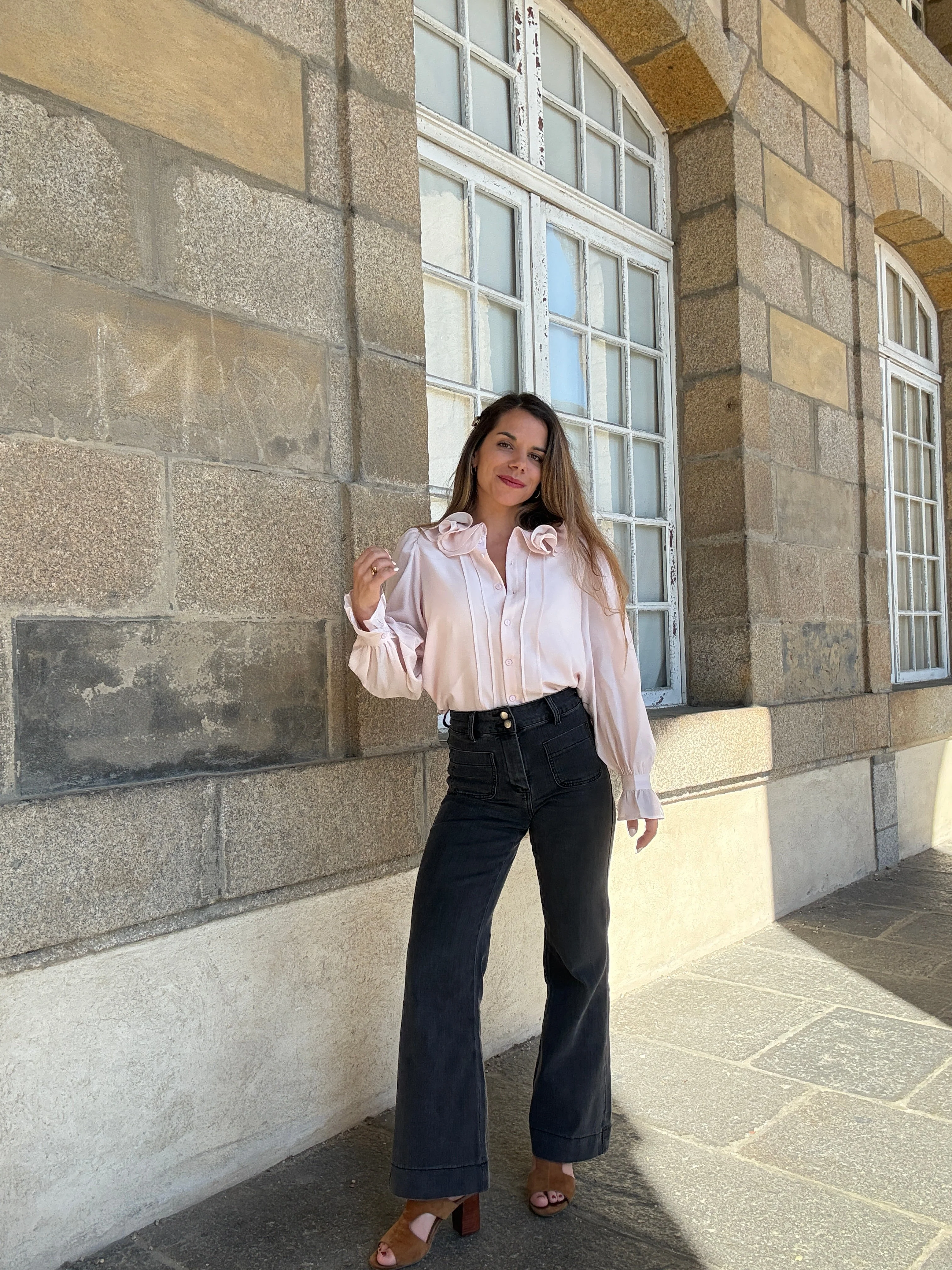 Blouse Brune Doux Rose - Image 7