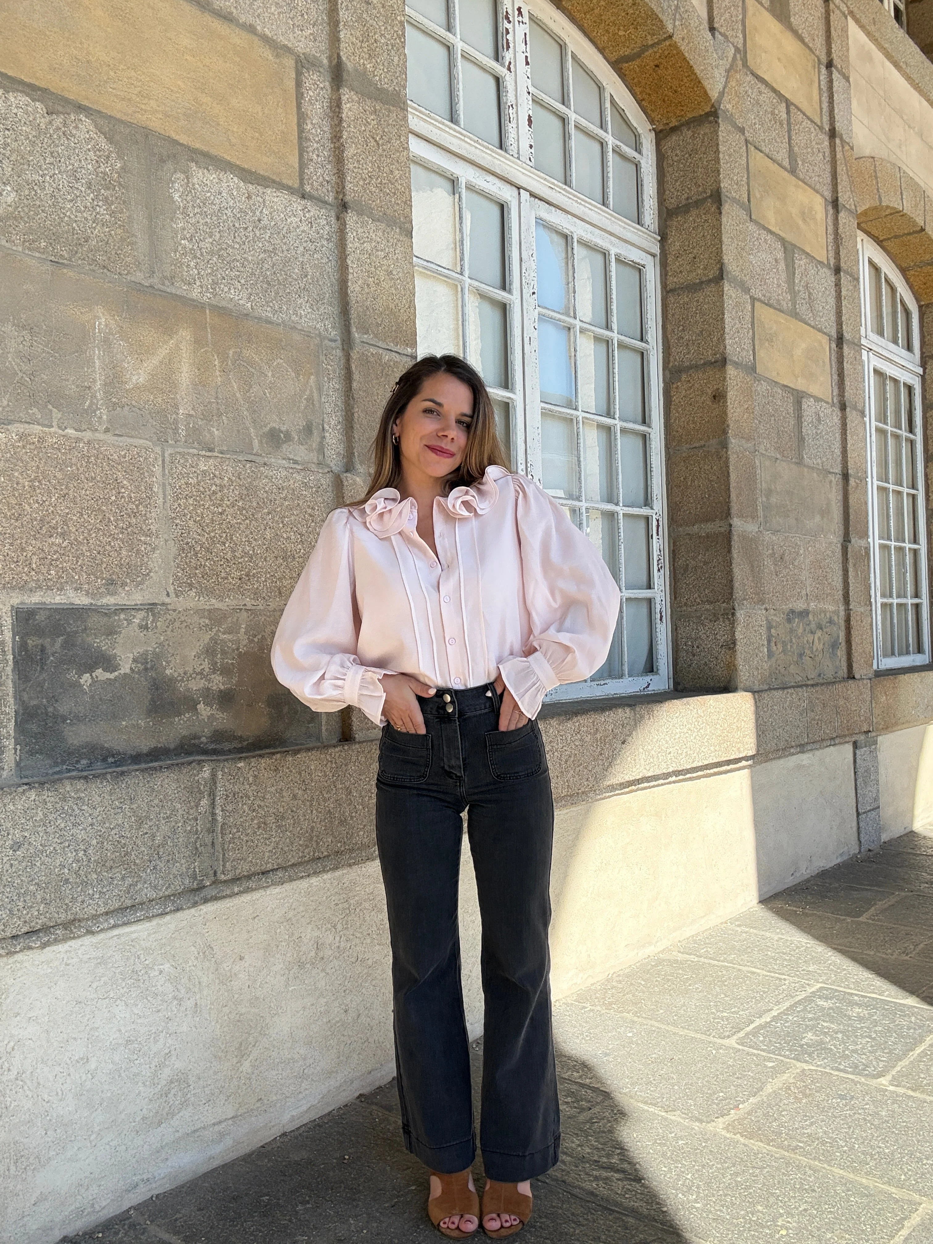 Blouse Brune Doux Rose - Image 9