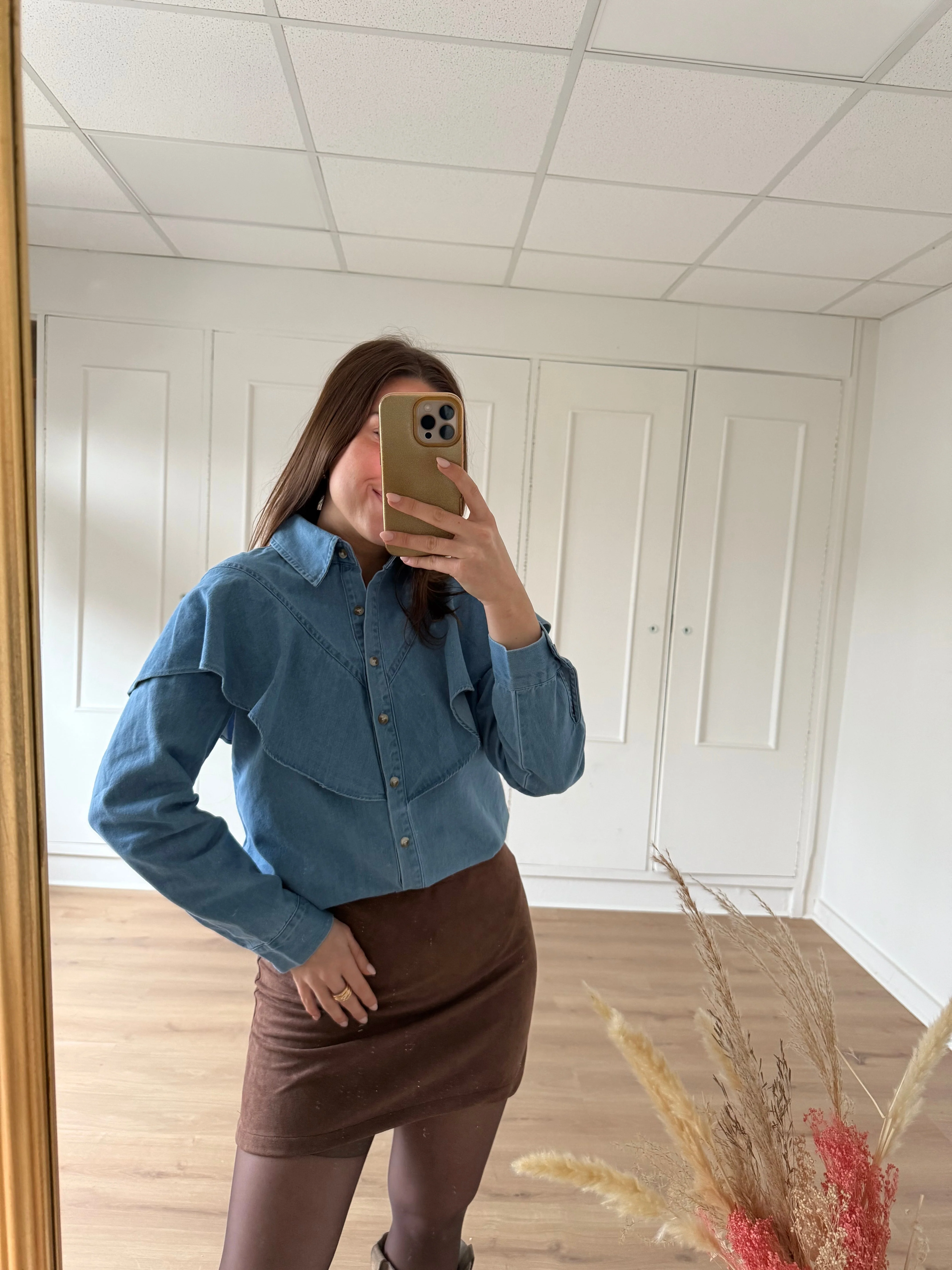 Blouse En Denim Agathe - Image 14