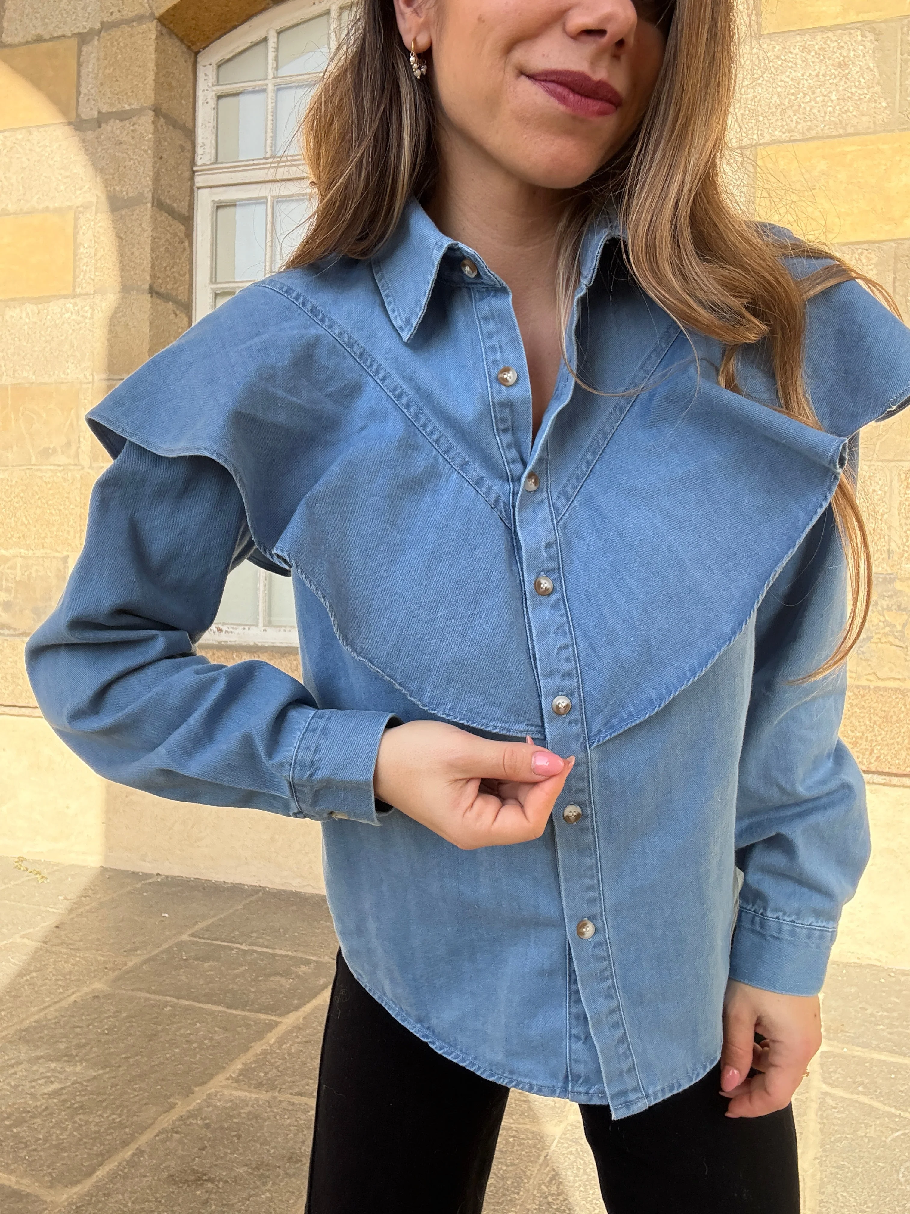 Blouse En Denim Agathe - Image 15
