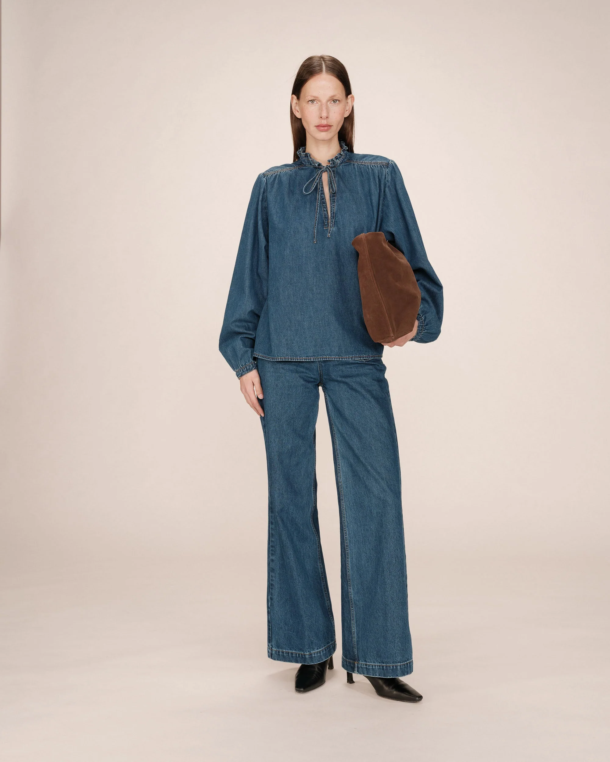 Blouse Medium Blue Salsa - Image 3