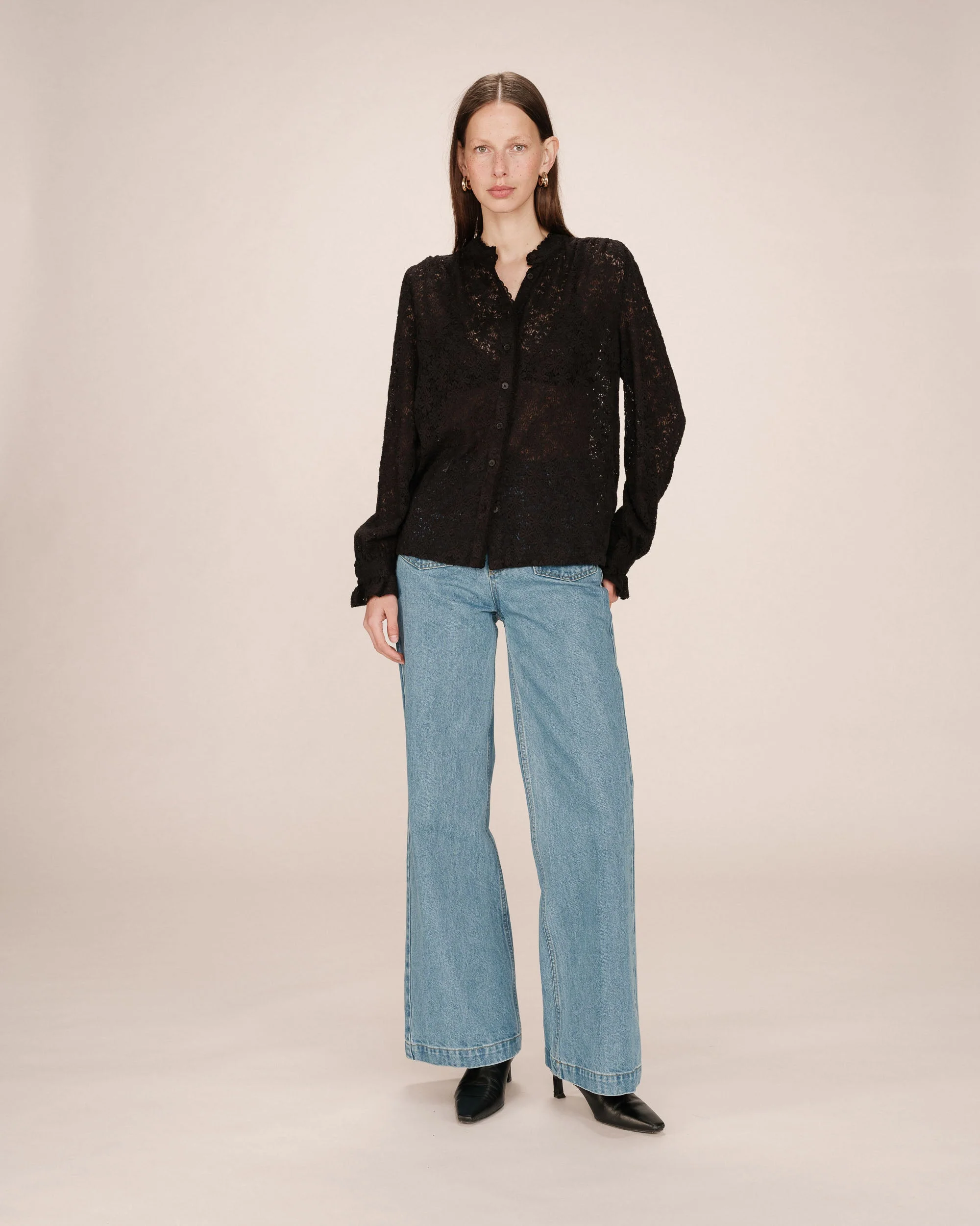 Blouse Noir Swing - Image 3