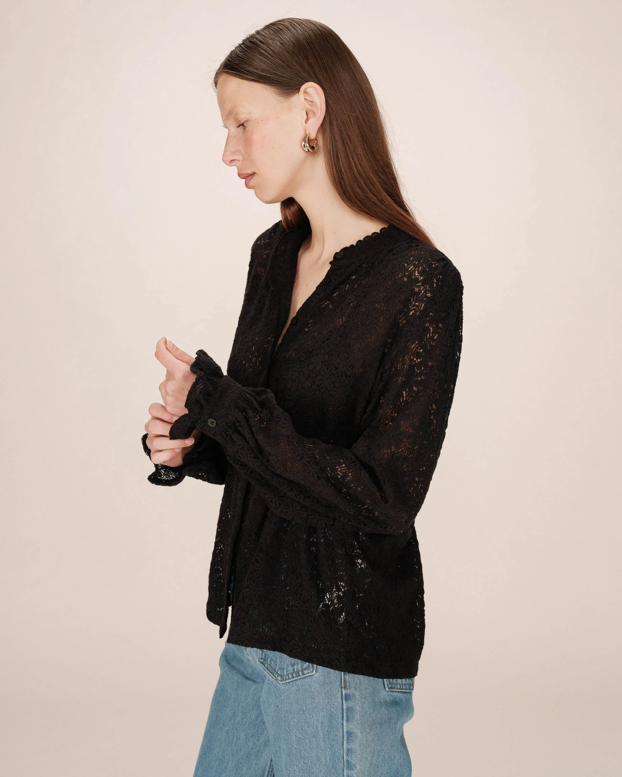 Blouse Noir Swing - Image 4