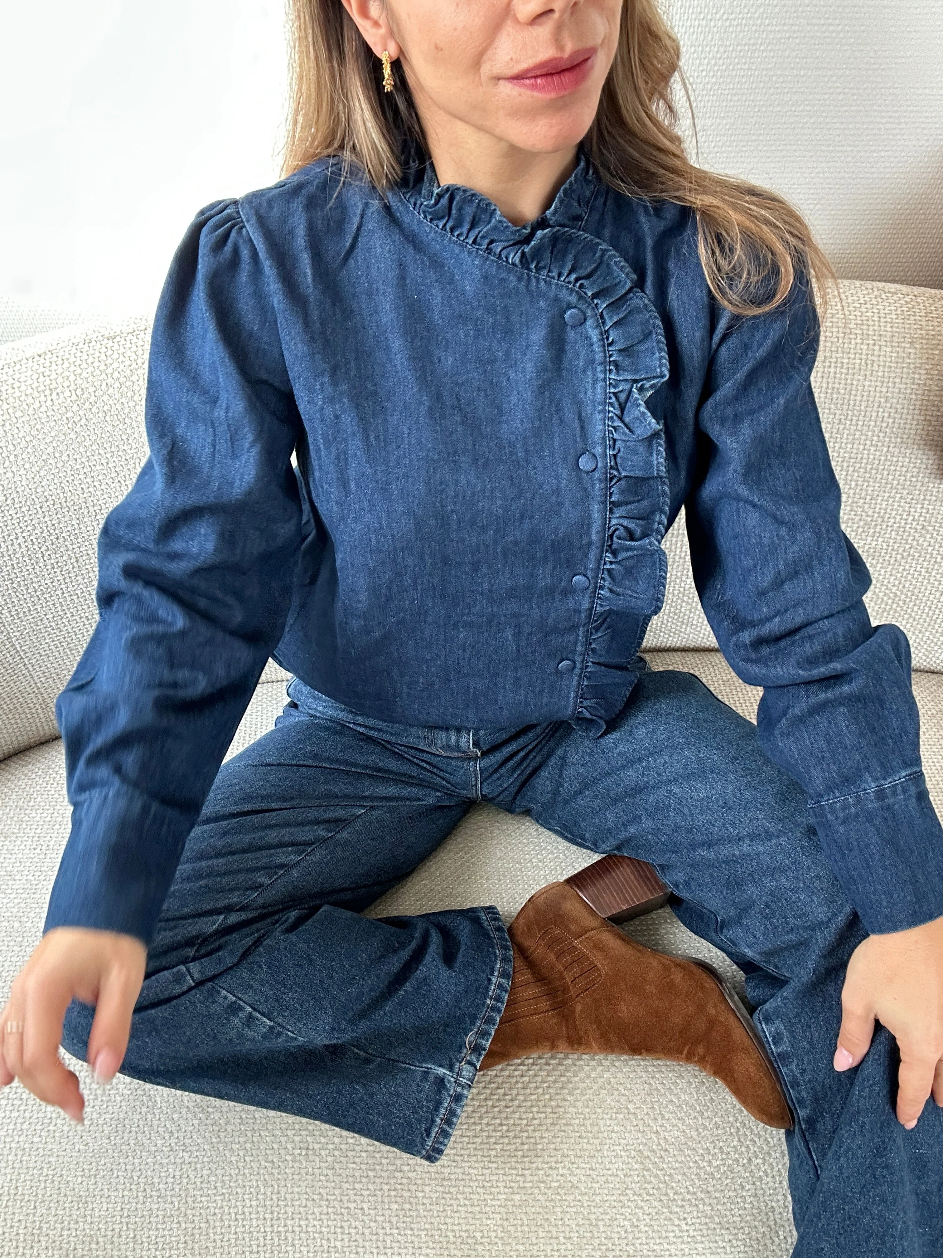 Blouse En Jean Mathilde - Image 2