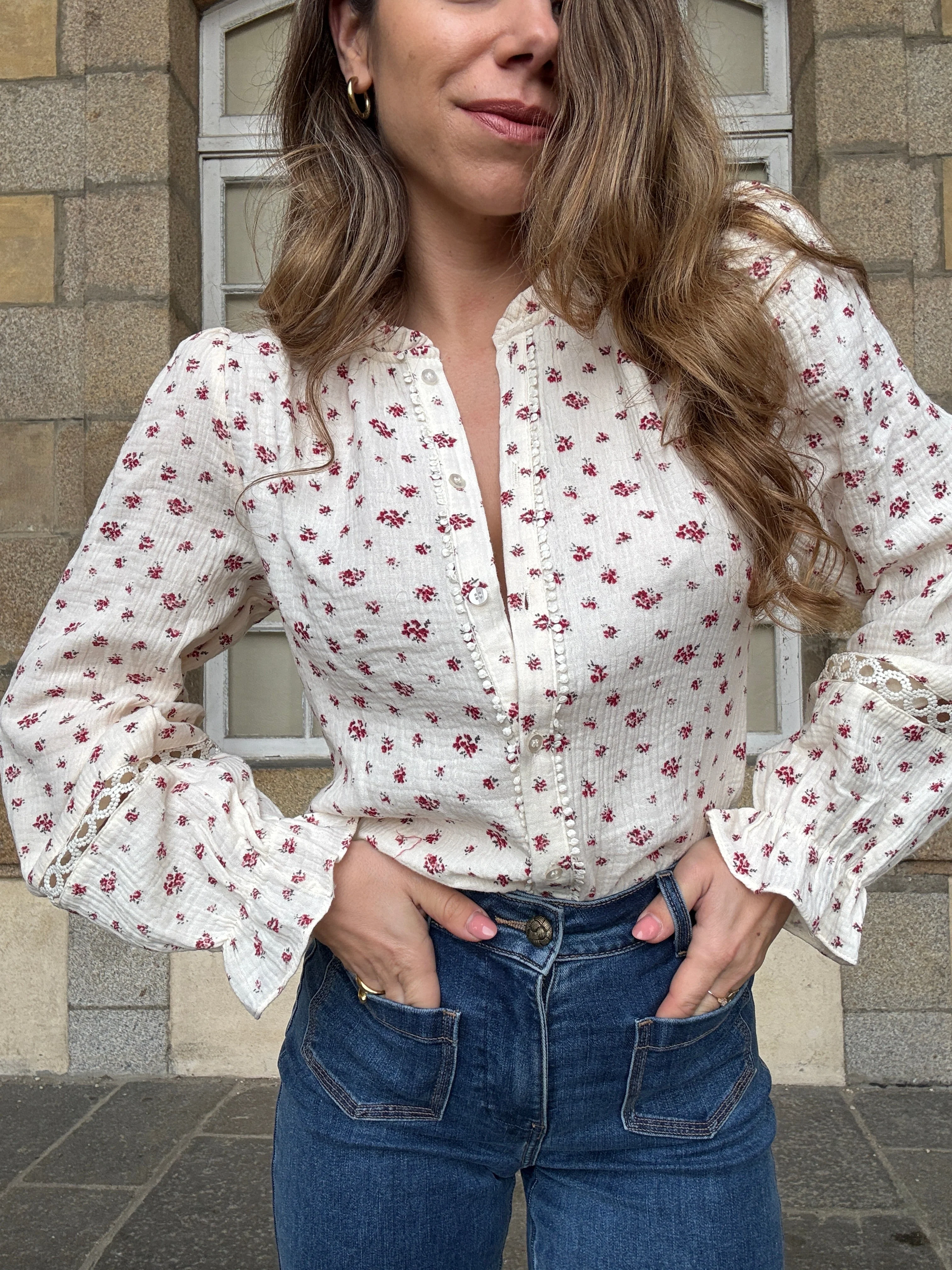 Blouse Fleurie Eugenie - Image 5