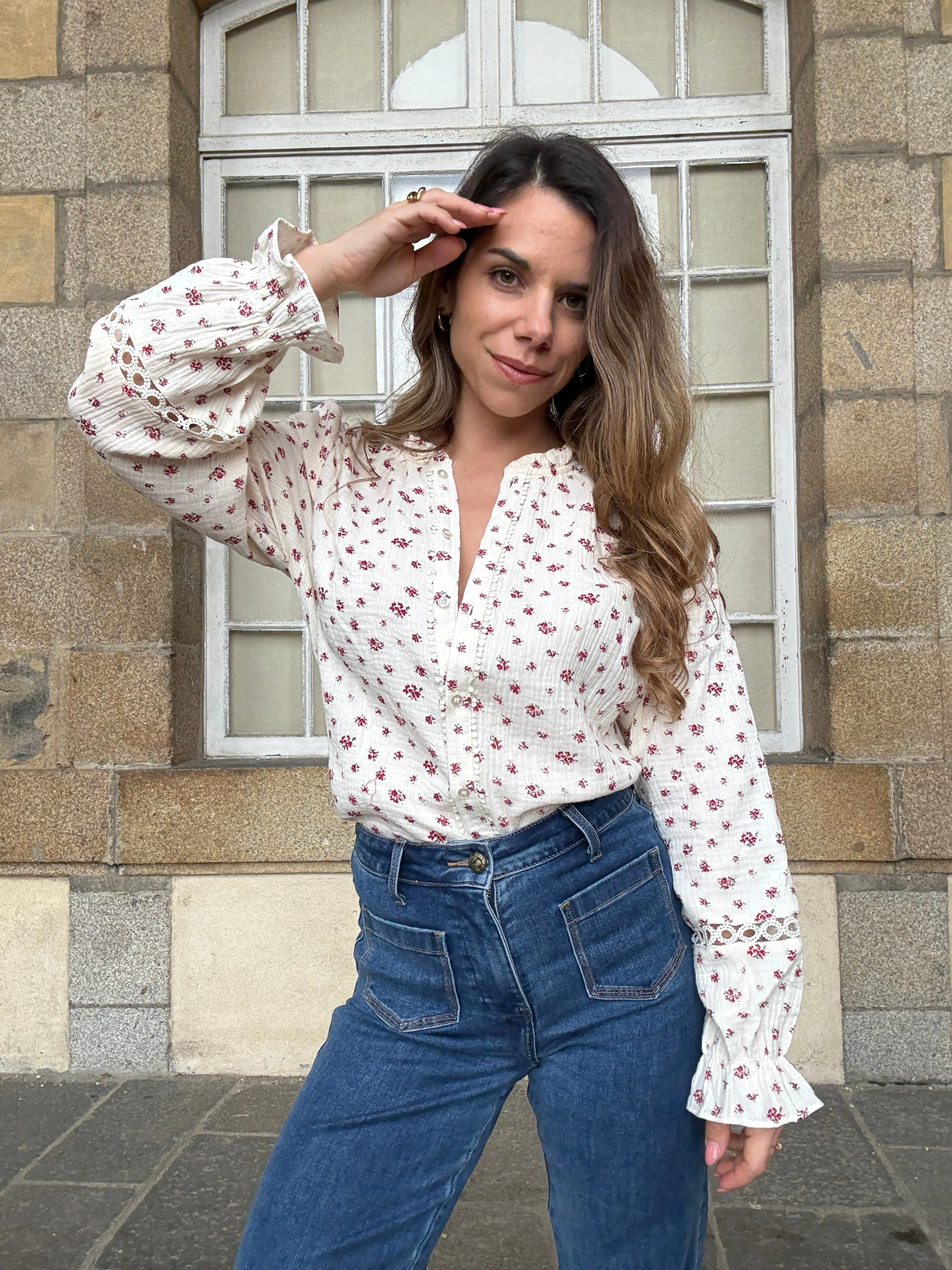 Blouse Fleurie Eugenie - Image 6