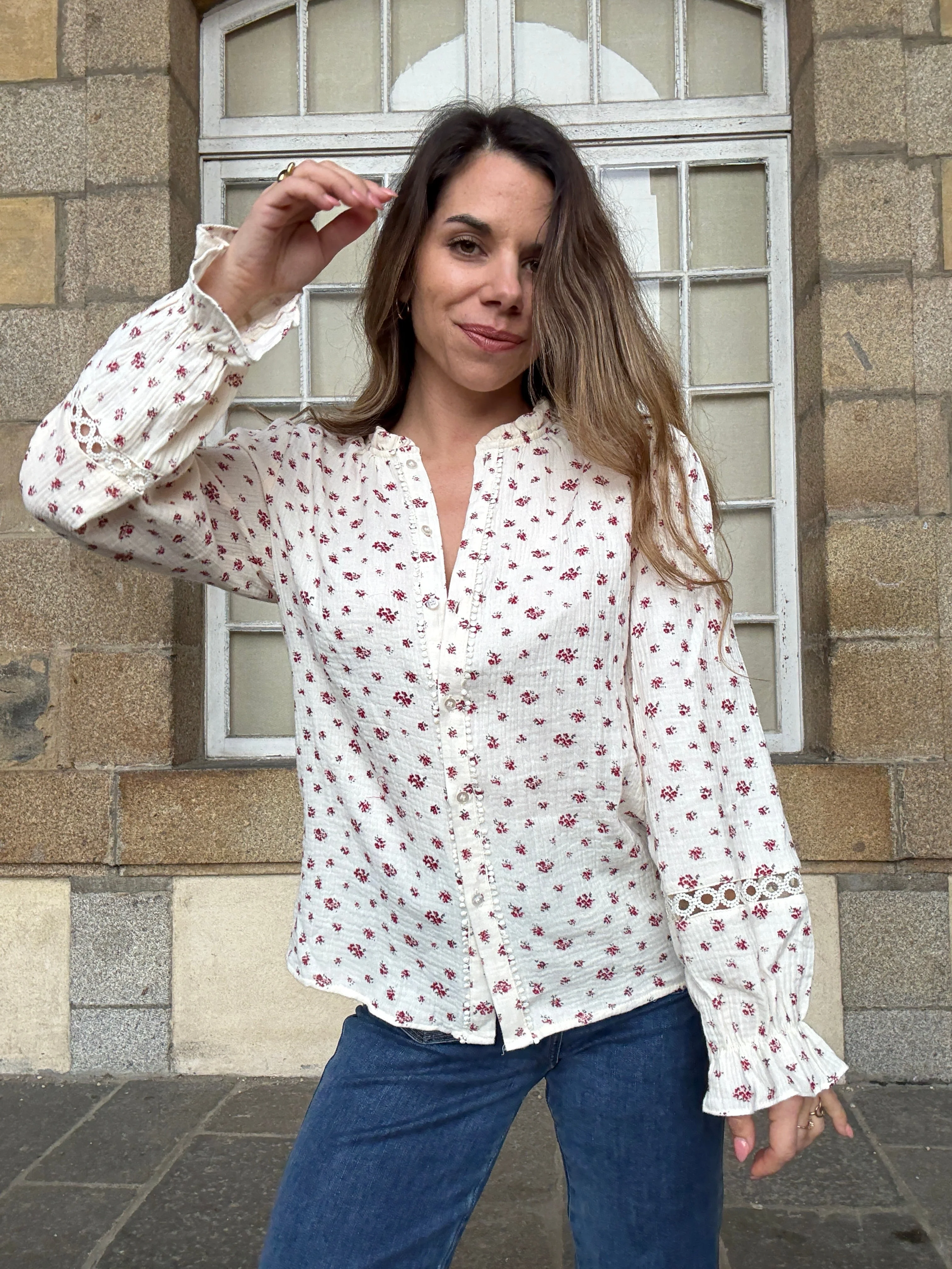 Blouse Fleurie Eugenie - Image 8