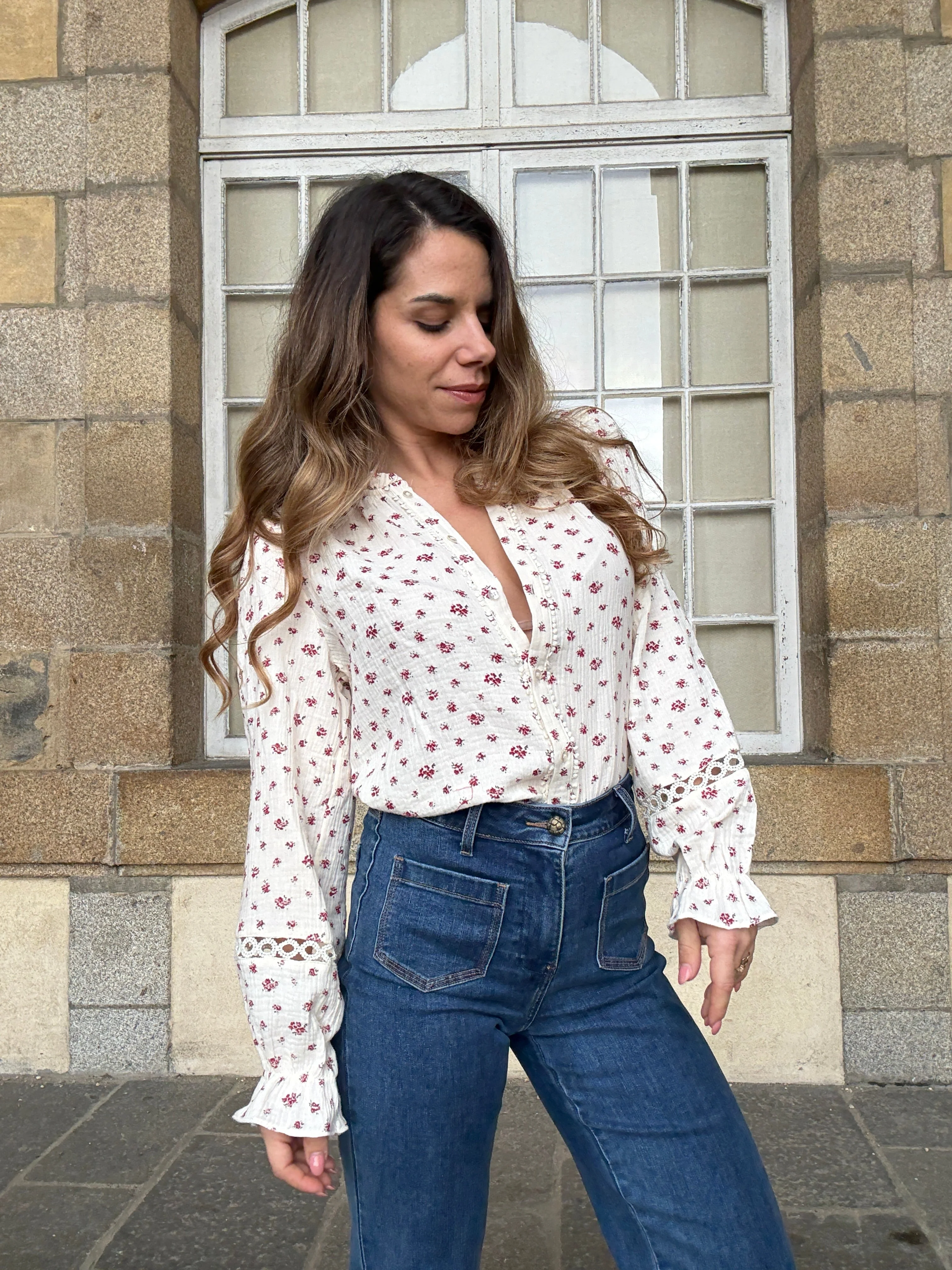 Blouse Fleurie Eugenie - Image 9