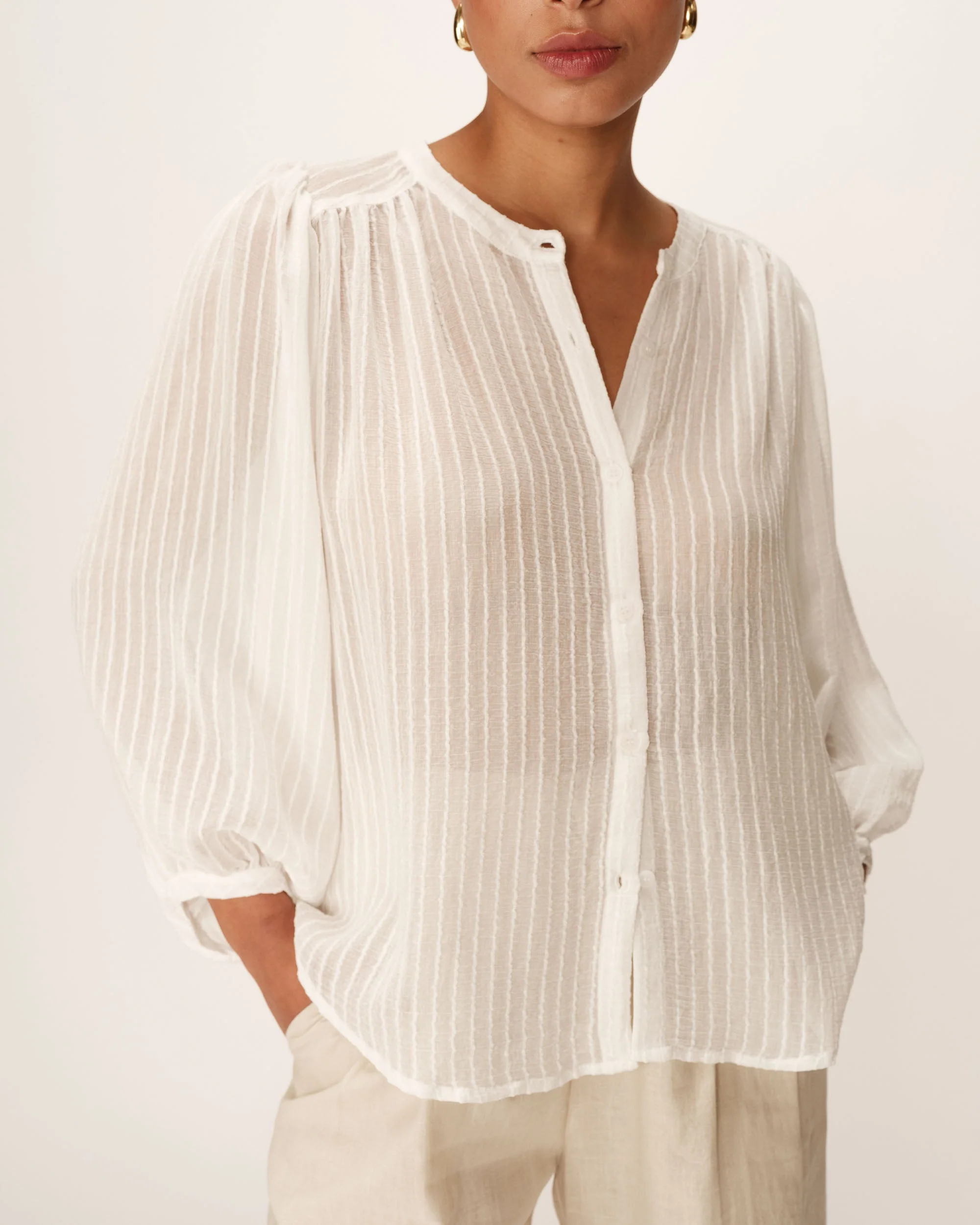 Blouse Poesie - Ecru - Image 2